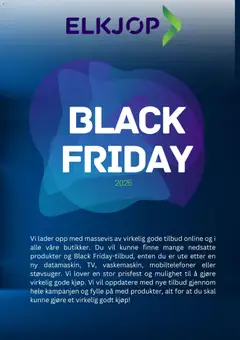 Forhåndsvisning av Elkjøp - Black Friday Varsel gyldig fra 22.10.2025