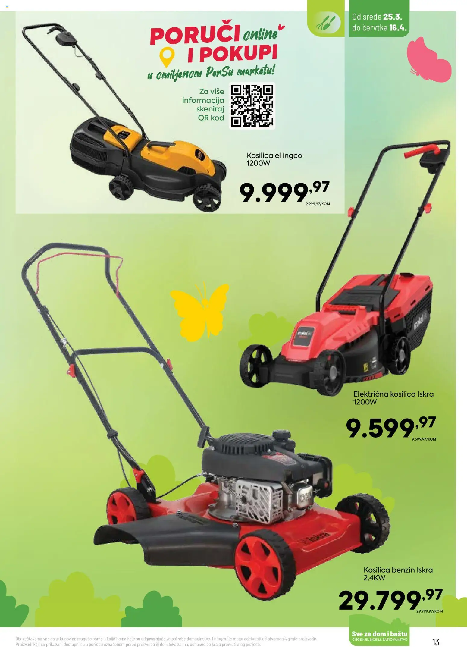 PerSu katalog - važi od 25.03.2026 | Strana: 13 | Proizvode: Kosilica