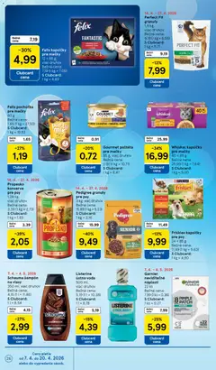 Tesco leták platný od 15.04.2026 | Strana: 26 | Produkty: Listerine, Šampón, Ústna voda, Voda