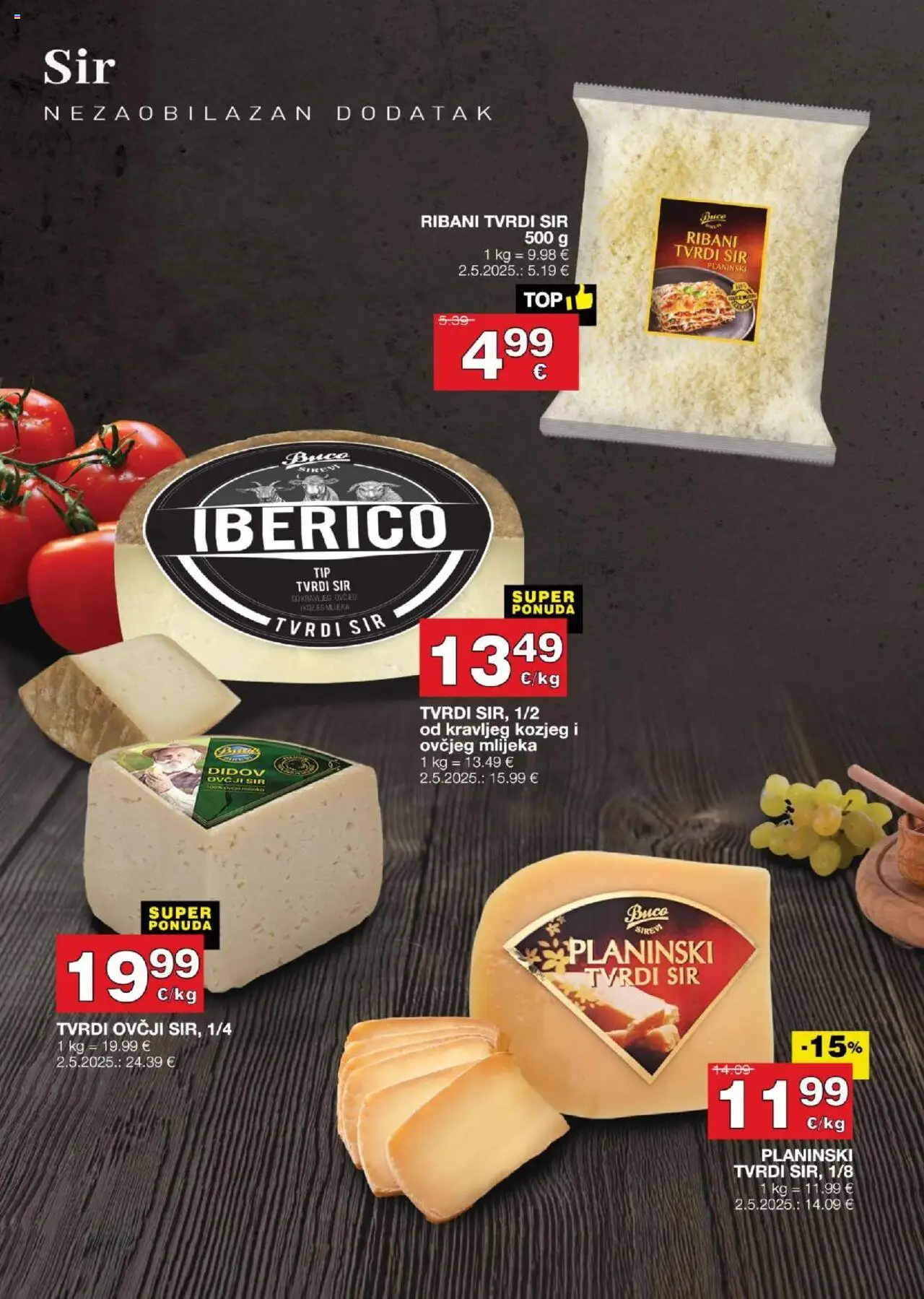 Stanić Diskont katalog | vrijedi od 18.09.2025 | Stranica: 4 | Proizvodi: Sir, Tvrdi sir
