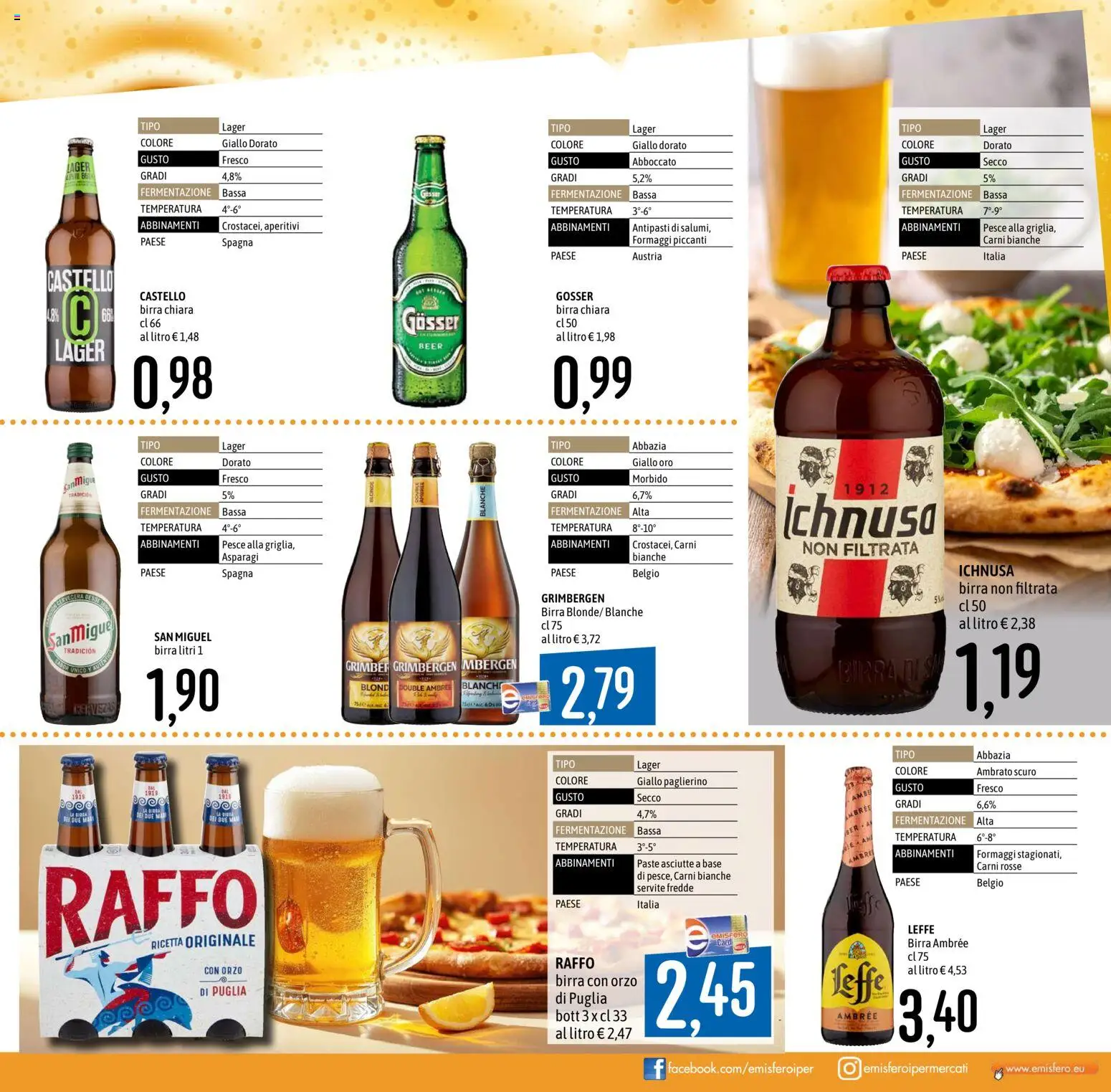 Volantino Emisfero del 12.03.2026 | Pagina: 7 | Prodotti: Birra, Pesce, Asparagi