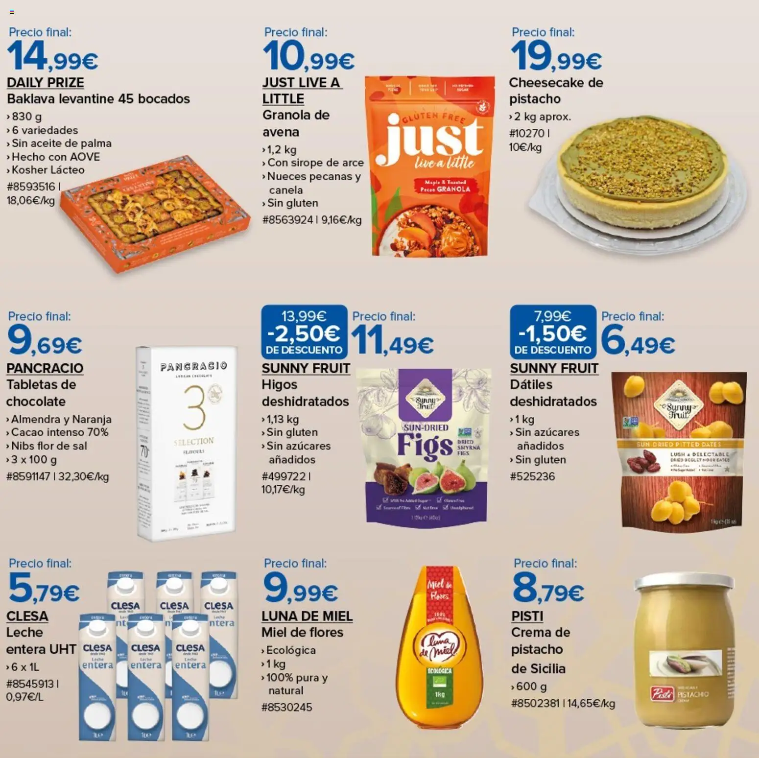 Costco catálogo │ válido desde el 30.01.2026 | Página: 10 | Productos: Leche, Aceite, Crema, Σαντιγύ