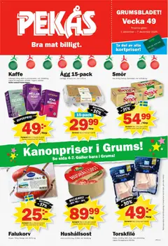 Pekås - erbjudanden - Förhandsvisning av reklamblad från butik Pekås aktuell från 01.12.2025
