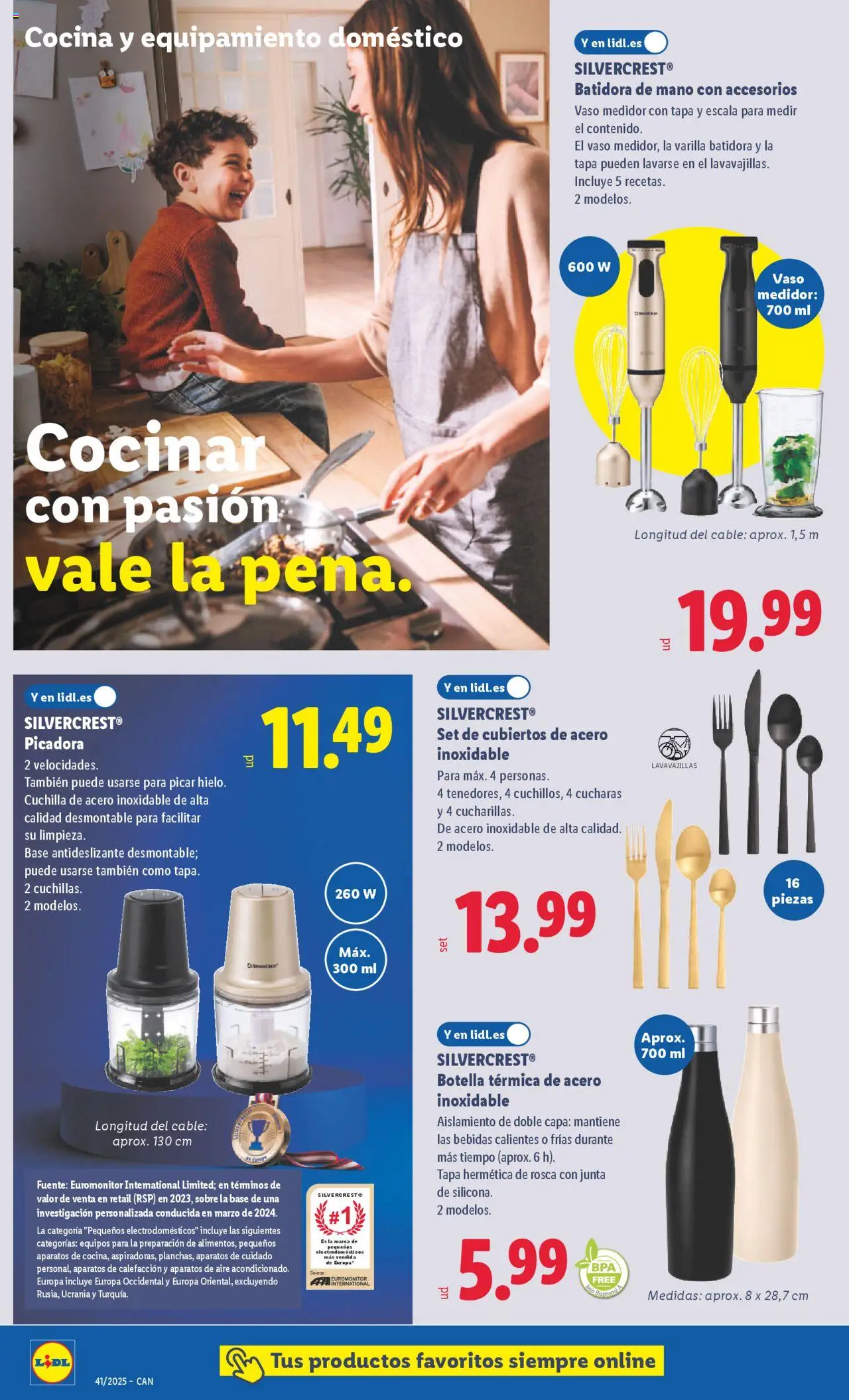 Lidl - Canarias │ válido desde el 06.10.2025 | Página: 4 | Productos: Cable, Cocina, Lavavajillas, Batidora