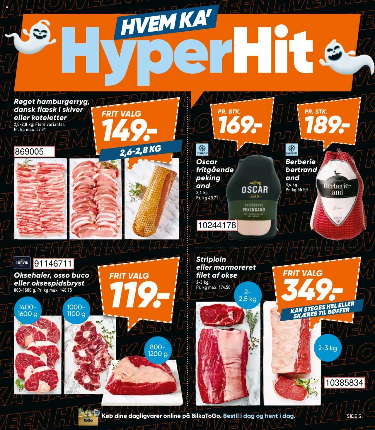 Bilka tilbudsavis – gyldig fra 10.10.2025 | Side: 5 | Produkter: Bøffer, Koteletter