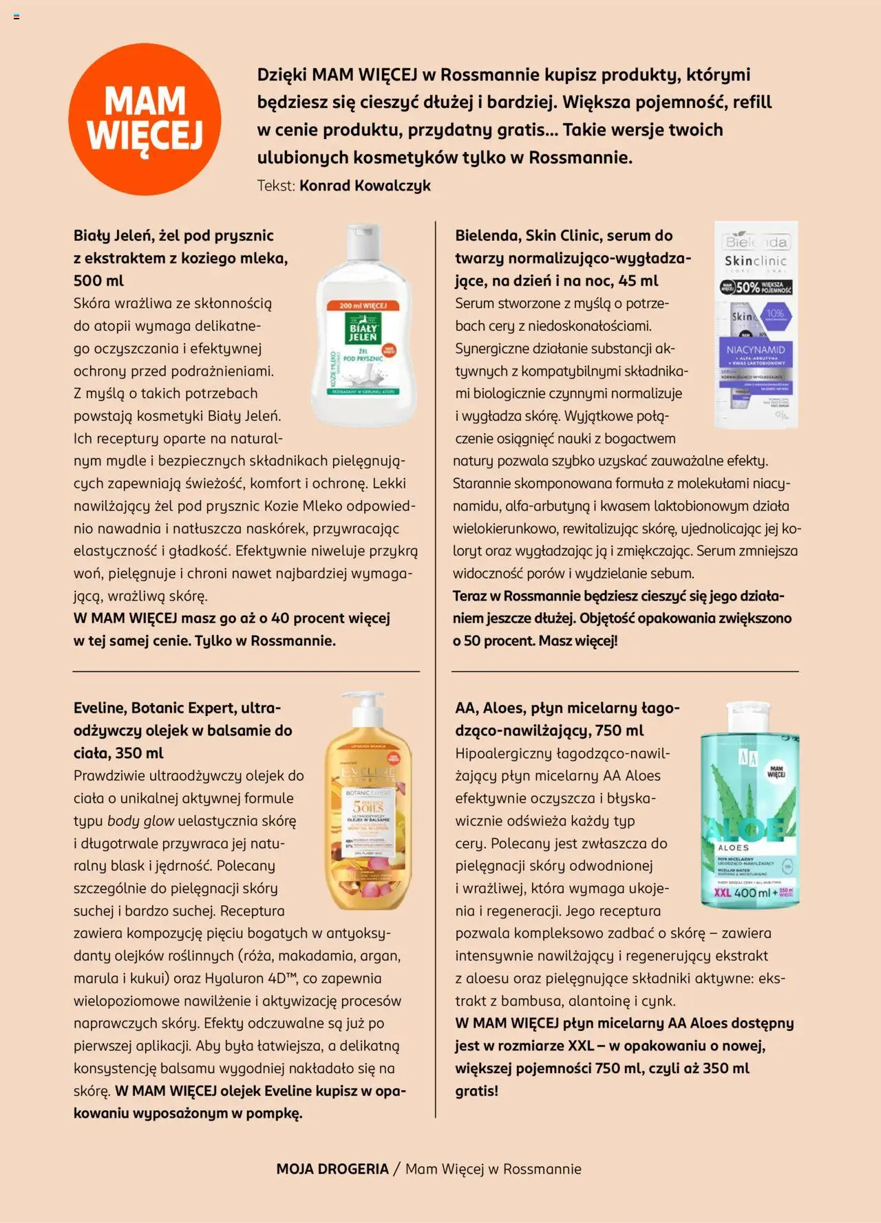 Rossmann Gazetka - Magazyn Moja Drogeria od 17.07.2025 | Strona: 55 | Produkty: Drogeria, Aloes, Prysznic, Mleko