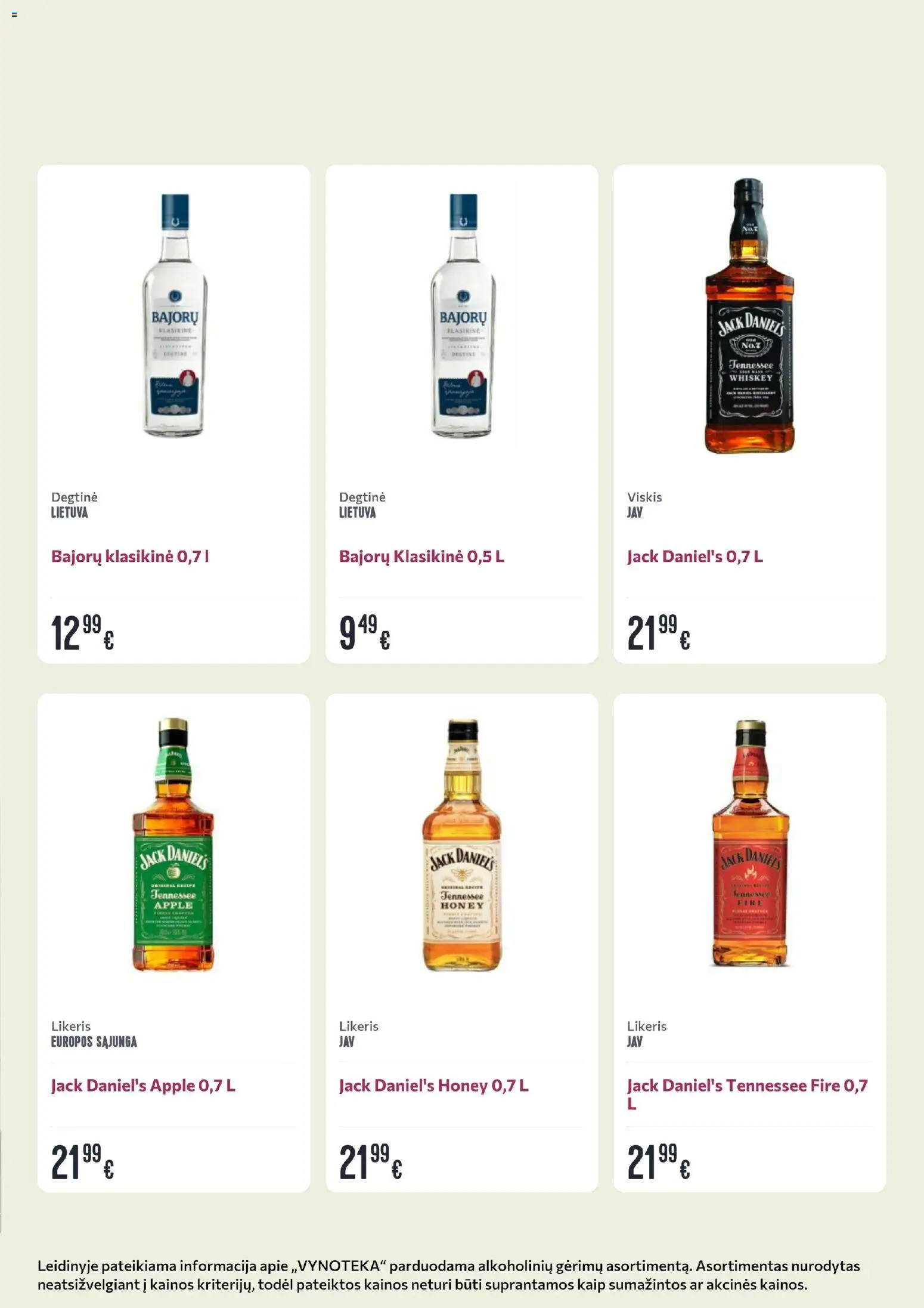 VYNOTEKA akcijos nuo 17.11.2025 | Puslapis: 5 | Prekių: Degtinė, Viskis