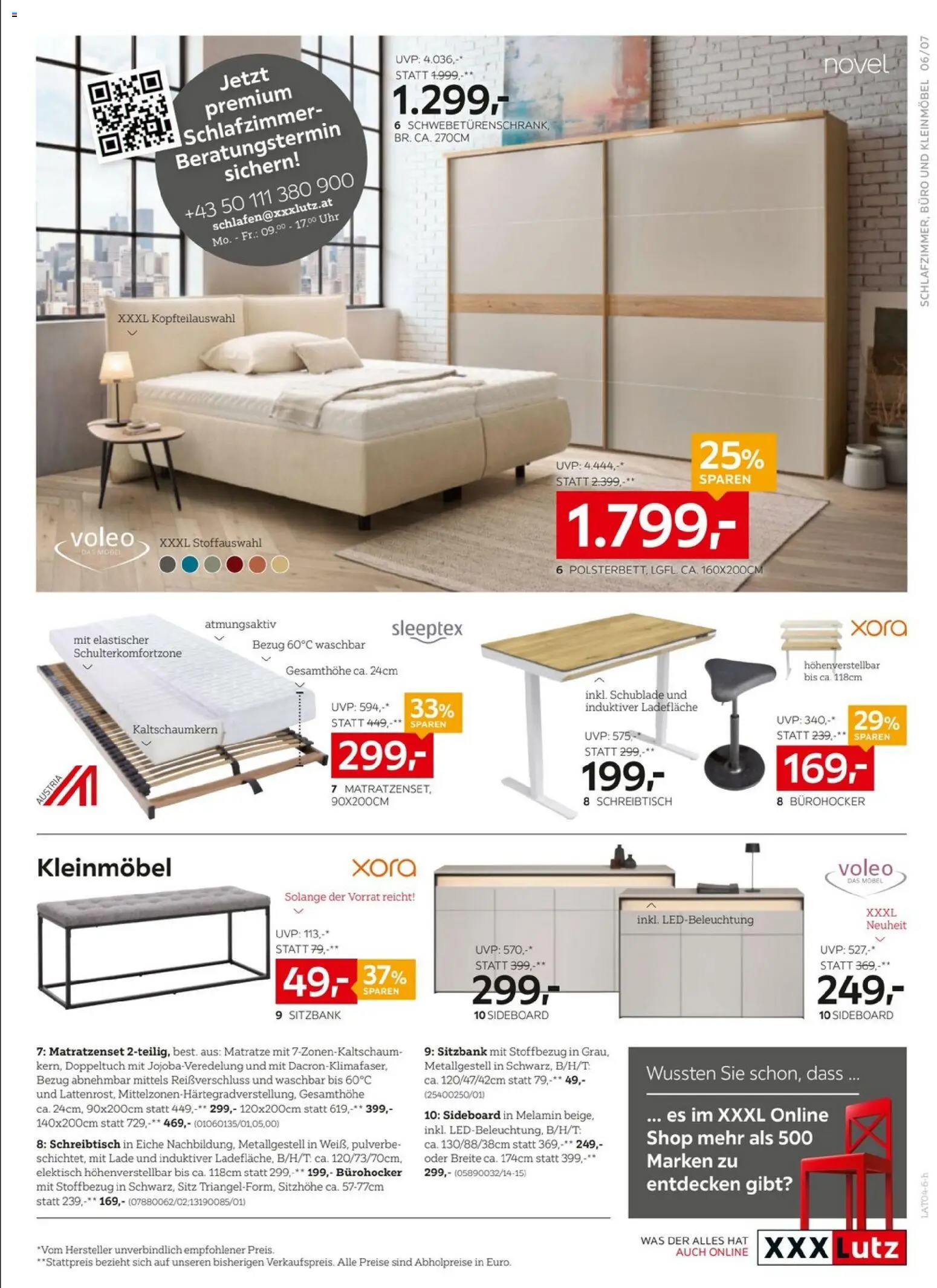 XXXLutz Prospekt aktuell gültig ab 21.04.2026 | Seite: 7 | Produkte: Uhr, Matratze