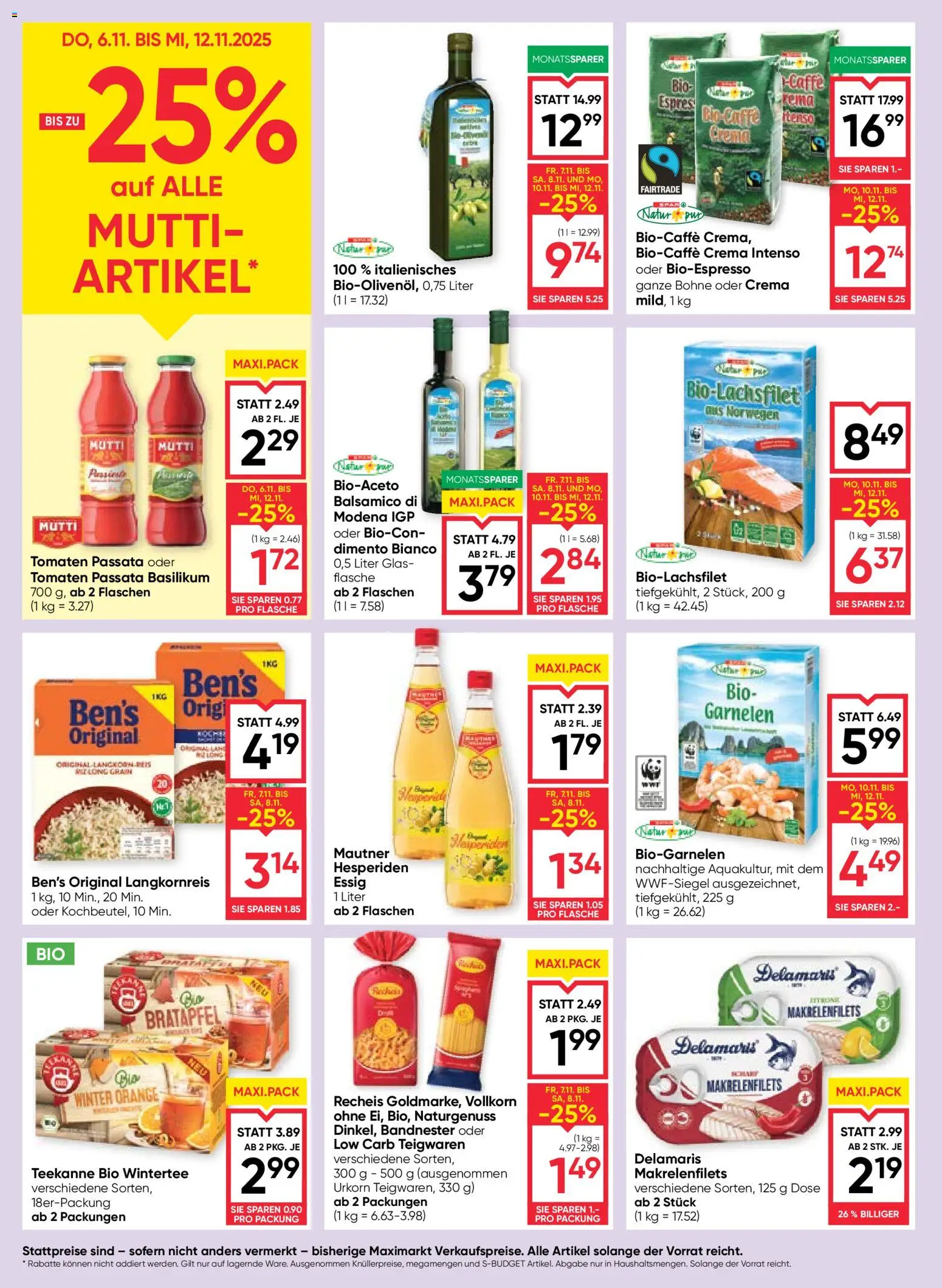 Maximarkt Flugblatt gültig ab 06.11.2025 | Seite: 12 | Produkte: Tomaten