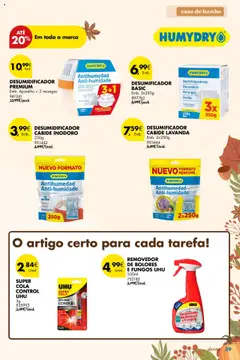 Pré-visualização DESUMIDIFICADOR CABIDE INODORO, 250g válido de 23.09.2025 | Página: 39 | Produtos: Perfume, Banho, Doces, Desumidificador