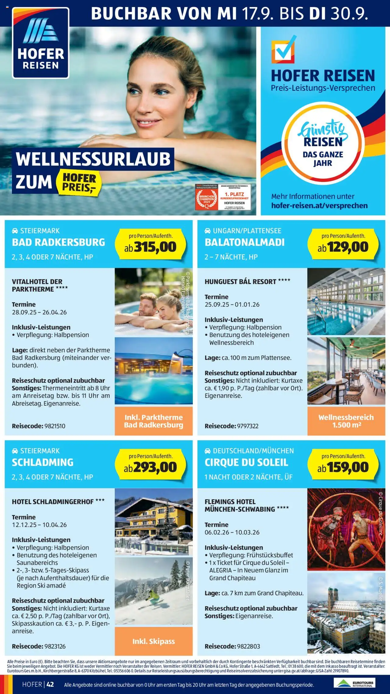 Hofer Flugblatt gültig ab 19.09.2025 | Seite: 46 | Produkte: Uhr, Bad