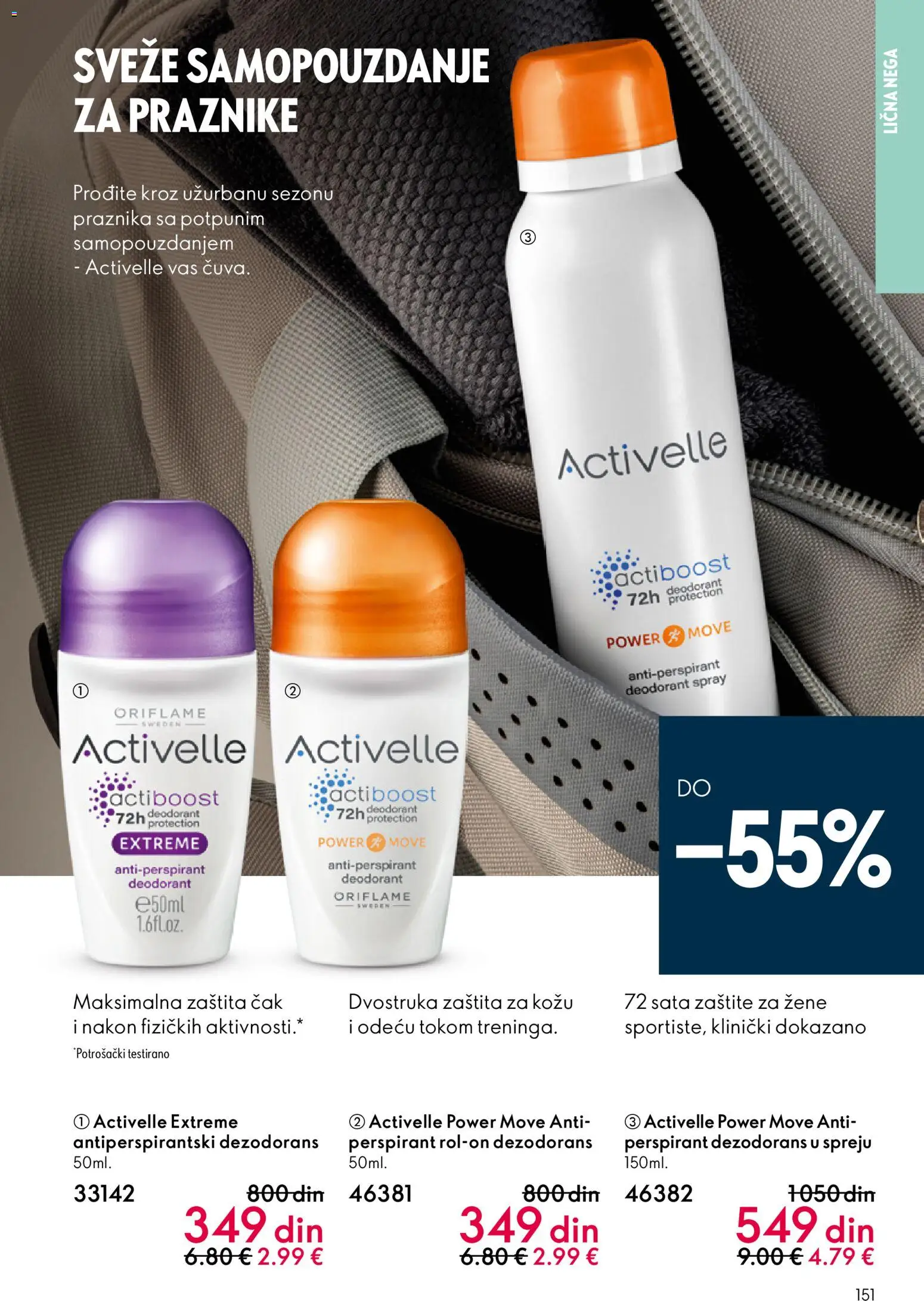 Oriflame katalog - važi od 10.12.2025 | Strana: 151 | Proizvode: Dezodorans, Antiperspirant