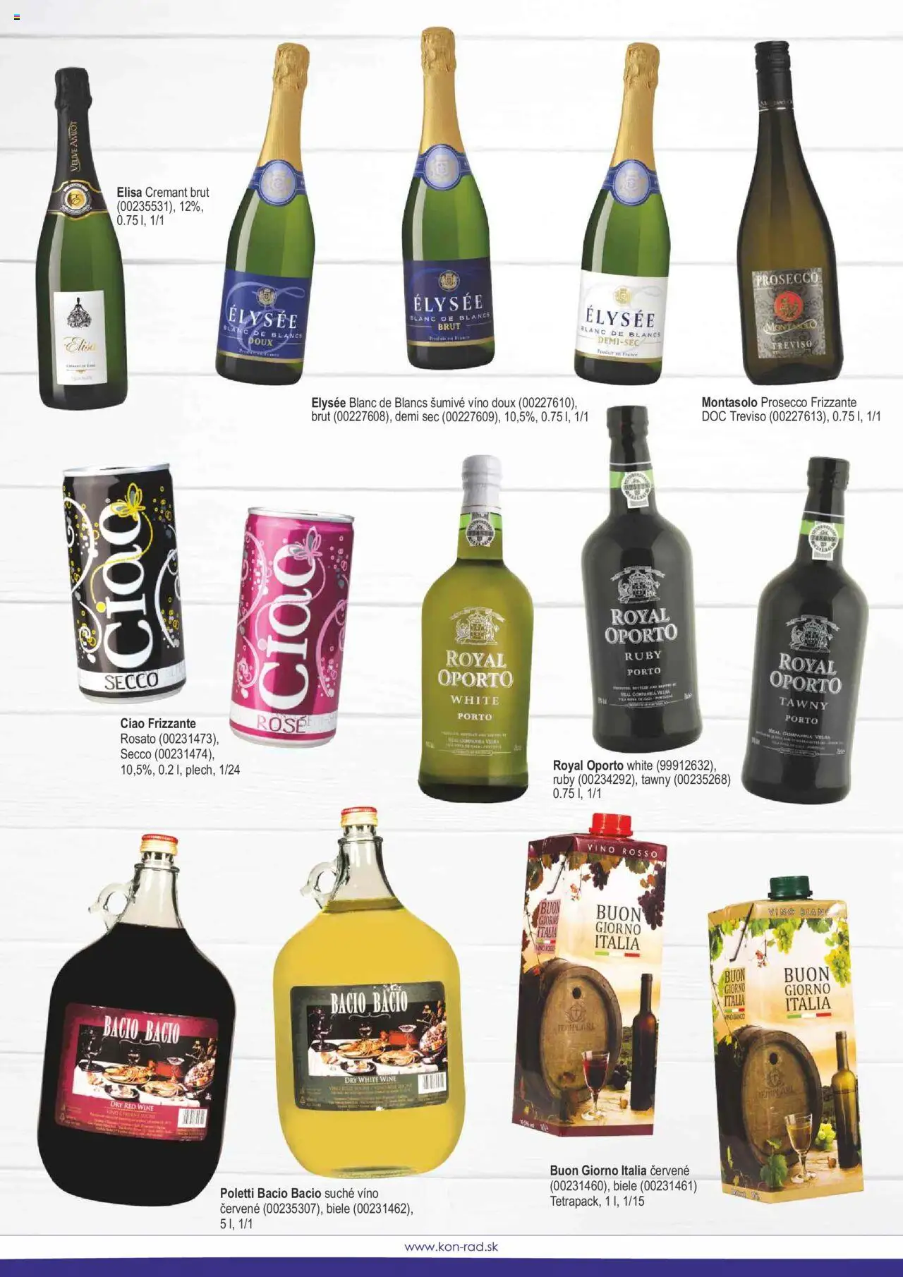 Nové KON - RAD akcie – leták je platný od 01.05.2025 | Strana: 36 | Produkty: Víno, Prosecco, Šumivé víno