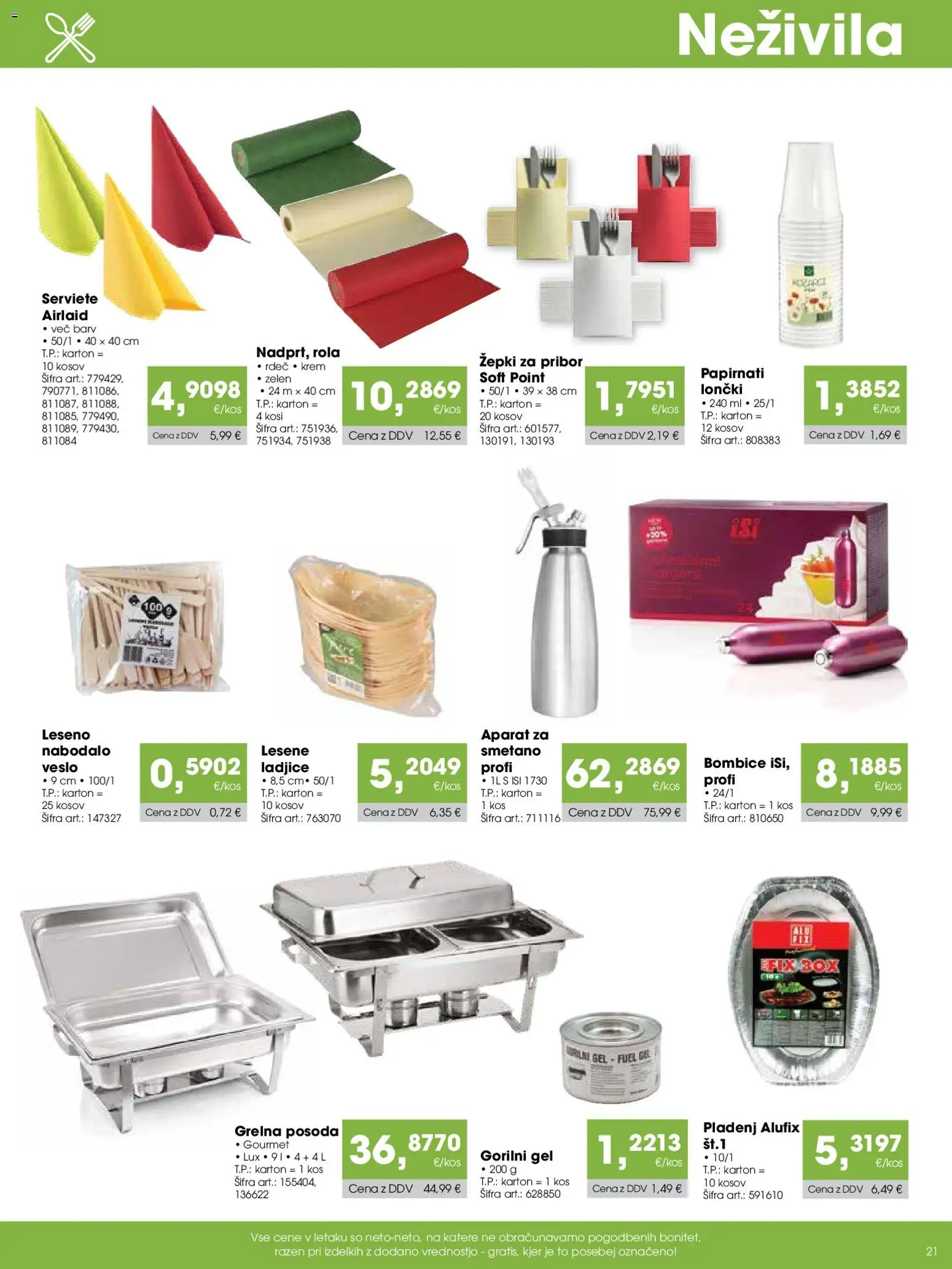 Novi Tuš katalog ponudbe – veljaven od 07.12.2025 | Stran: 21 | Izdelki: Pribor, Kos