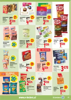 E.leclerc katalog akcije – veljaven od 04.03.2026 | Stran: 25 | Izdelki: Napolitanke, Keksi, Bonboni, Bonboniera