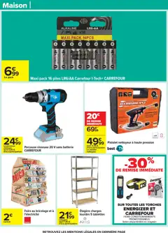 Carrefour - Prévisualisation de Carrefour catalogue halloween valide à partir de 21.10.2025 | Page: 69 | Produits: Perceuse, Étagère, Batterie, Piles