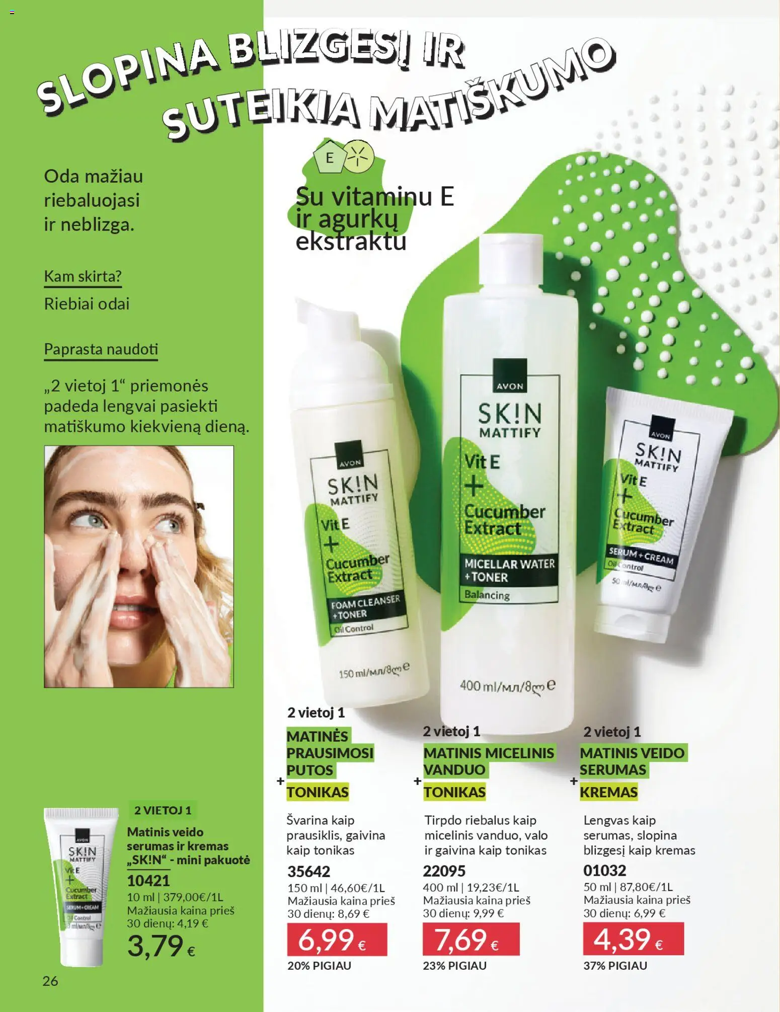AVON akcijos nuo 01.01.2026 | Puslapis: 26 | Prekių: Tonikas, Kremas