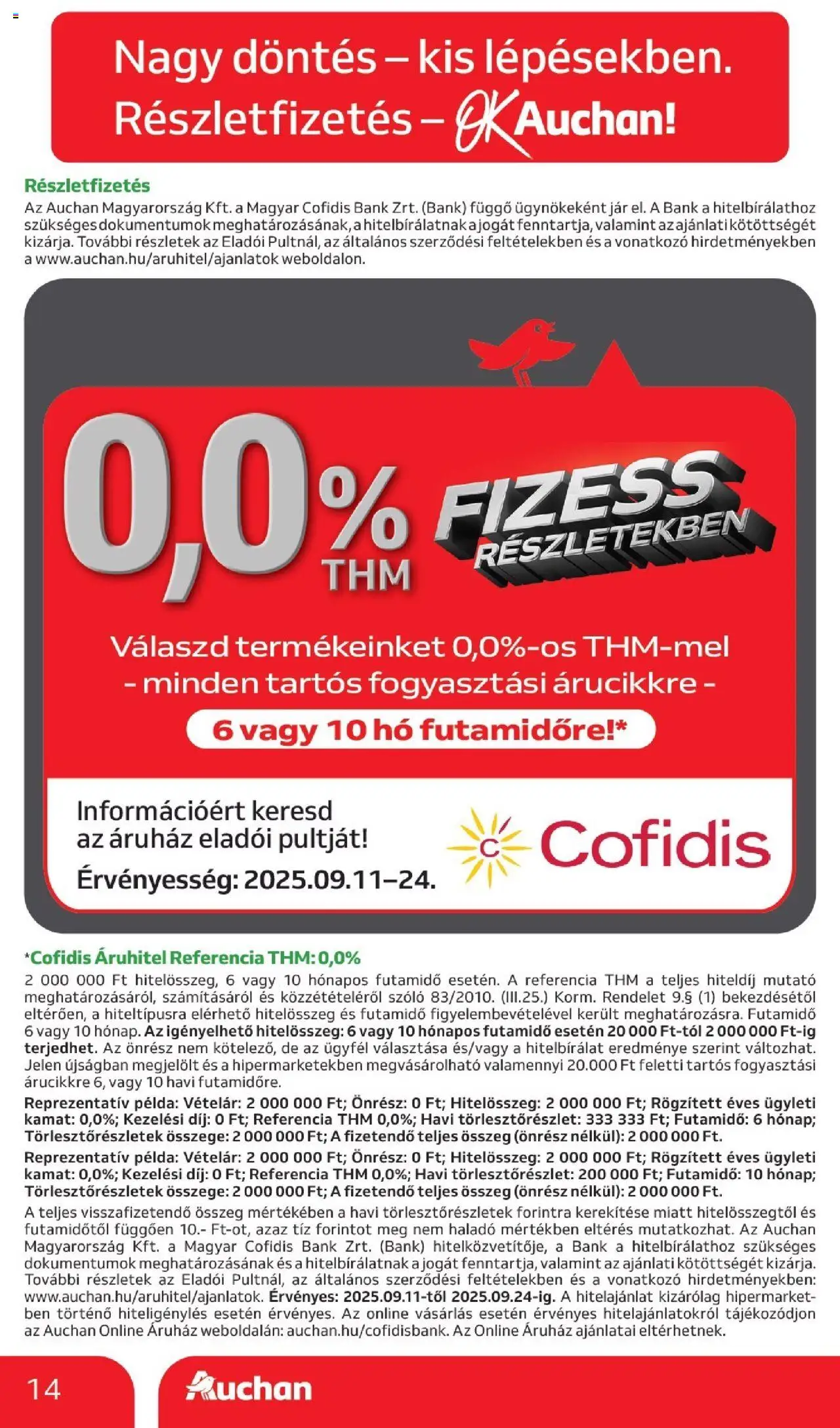 Auchan akciós ujság - amely érvényes a következő dátumtól: 11.09.2025 | Oldal: 14 | Termékek: Szőlő