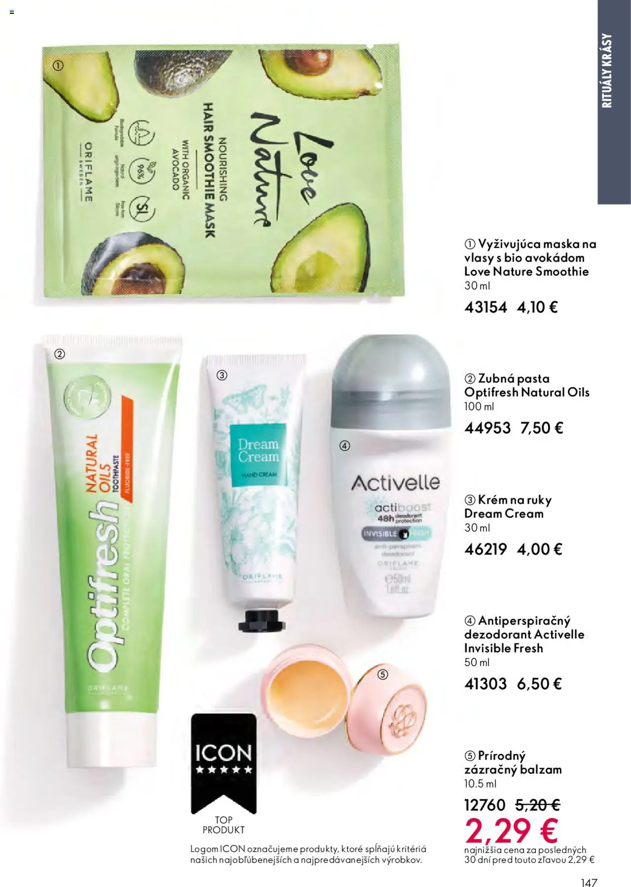 Katalóg Oriflame 13 2025 │ platný od 07.09.2025 | Strana: 147 | Produkty: Maska, Krém na ruky, Antiperspirant, Zubná pasta