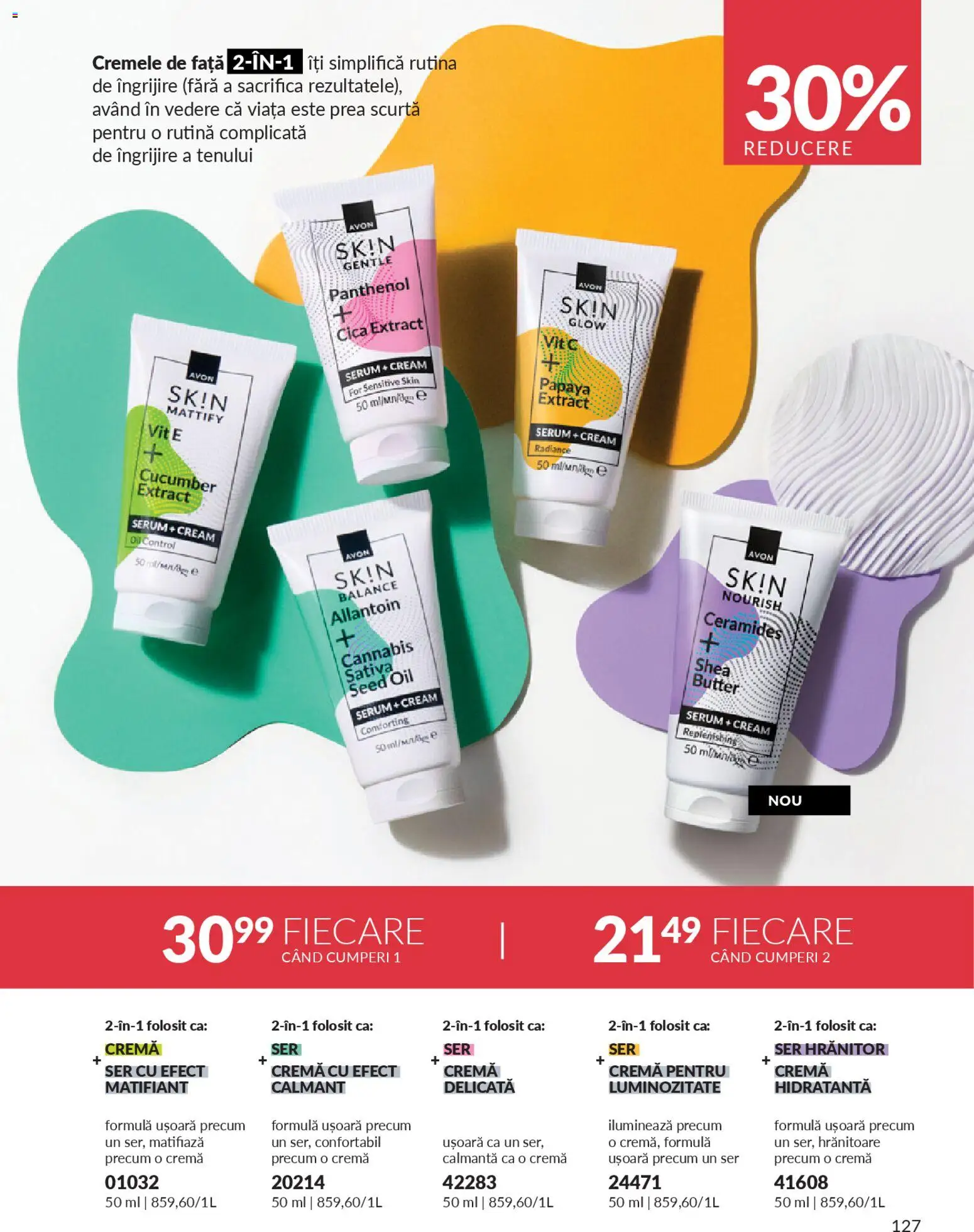 Noul catalog Avon – valabil de la 01.02.2026 | Pagină: 129 | Produse: Serum, Cremă, Boncuklu Oyuncakları