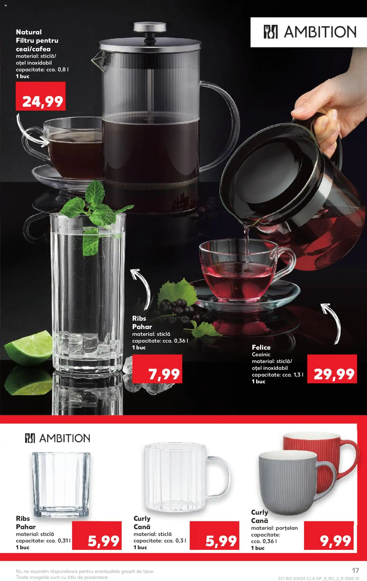 Noul catalog Kaufland – valabil de la 21.01.2026 | Pagină: 17 | Produse: Ceainic