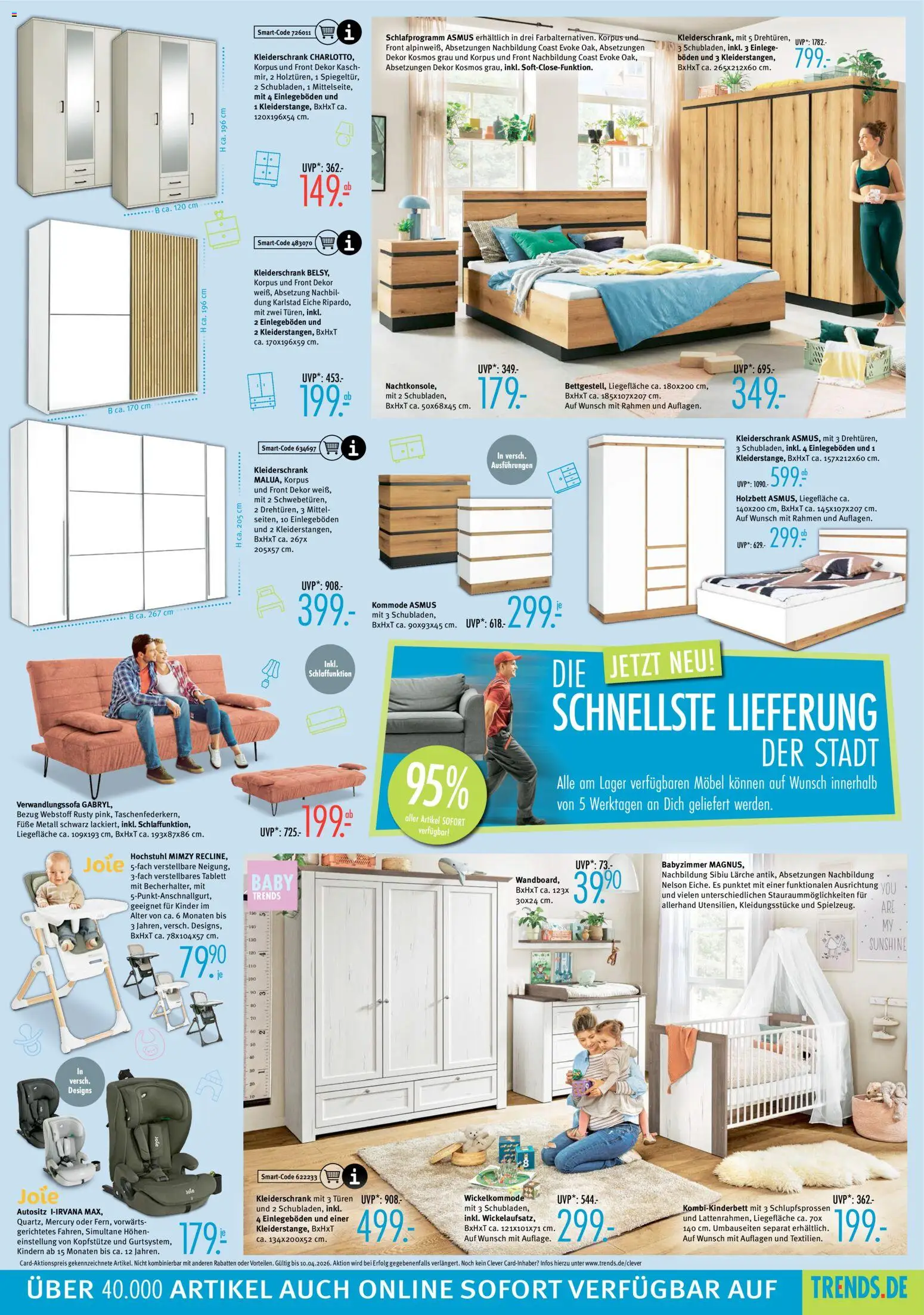 Trends Prospekt 	 – gültig ab 21.03.2026 | Seite: 5 | Produkte: Kleiderschrank, Kommode