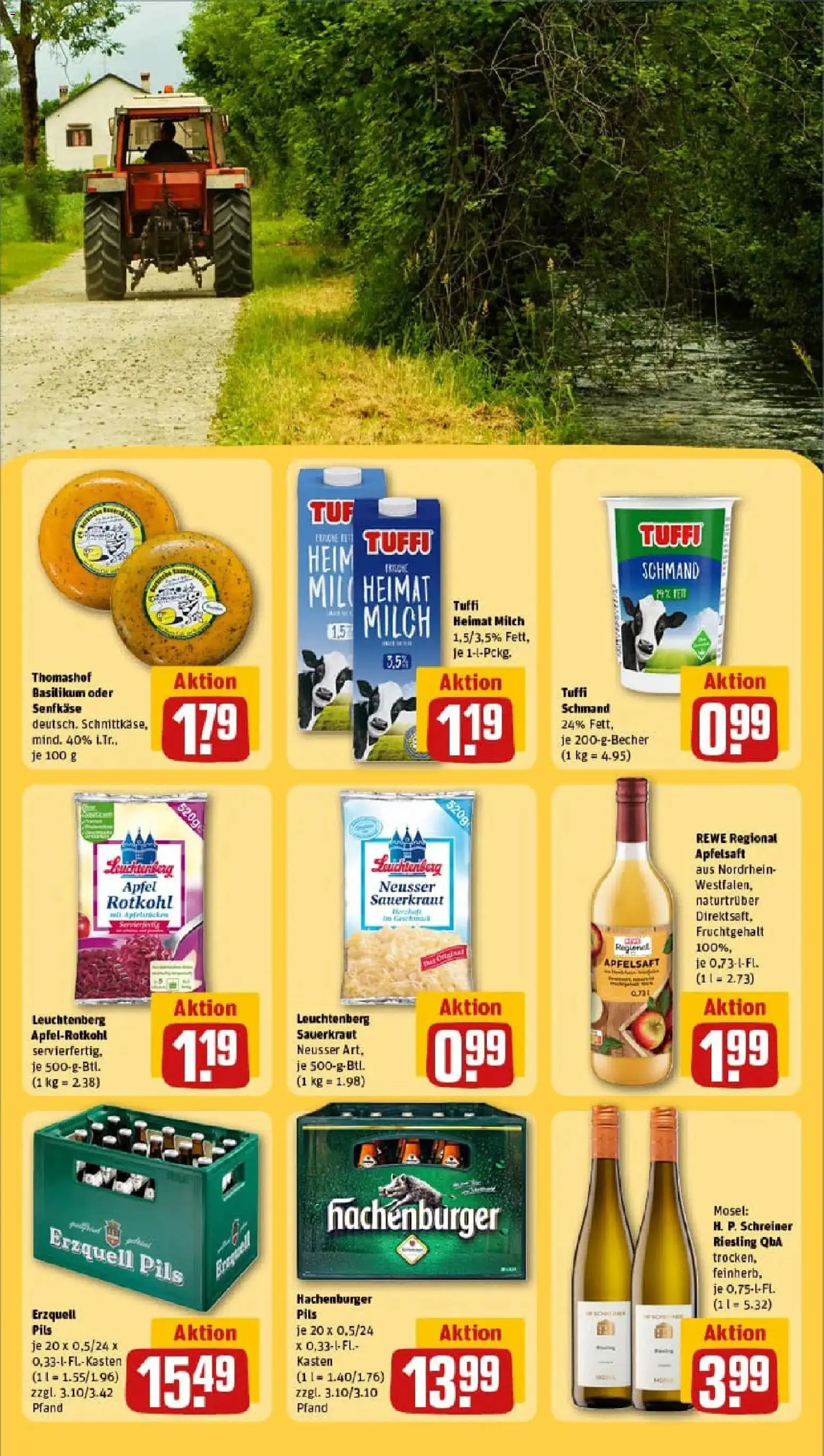 Rewe prospekt Betzdorf	 – gültig ab 26.01.2026 | Seite: 23 | Produkte: Rotkohl, Pils, Äpfel, Apfelsaft