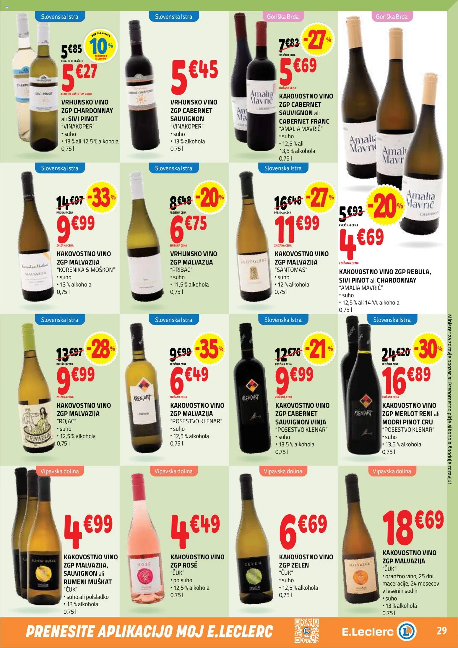 Novi E.leclerc katalog ponudbe – veljaven od 29.04.2026 | Stran: 29 | Izdelki: Vino