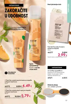 Oriflame - Katalog - Pregled kataloga iz trgovine Oriflame, vrijedi od 08.10.2025 | Stranica: 137 | Proizvodi: Krema za stopala, Maska, Krema