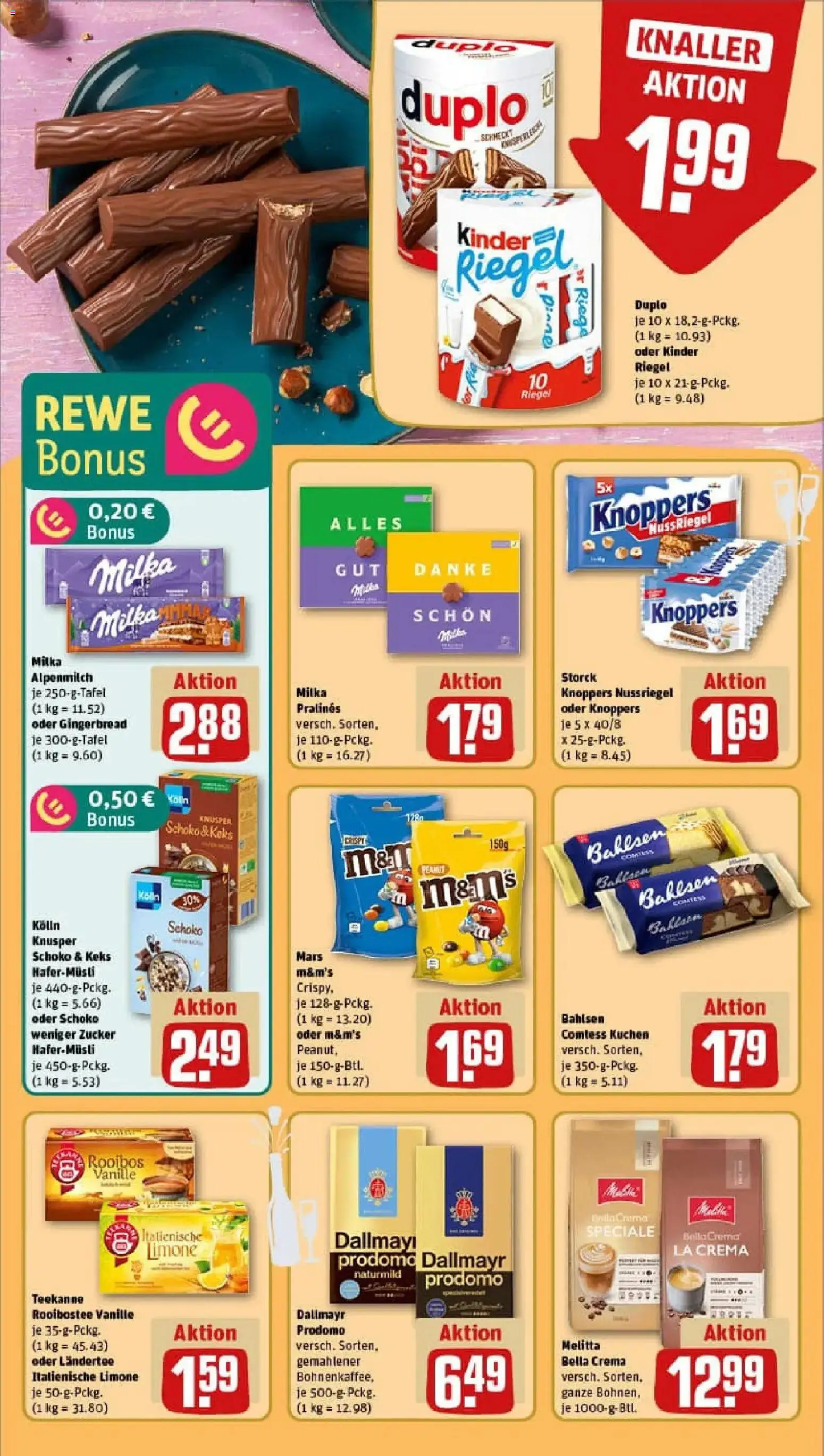 Rewe prospekt Bad Heilbrunn	 – gültig ab 22.12.2025 | Seite: 17 | Produkte: M&M's, Mars, Teekanne, Knoppers