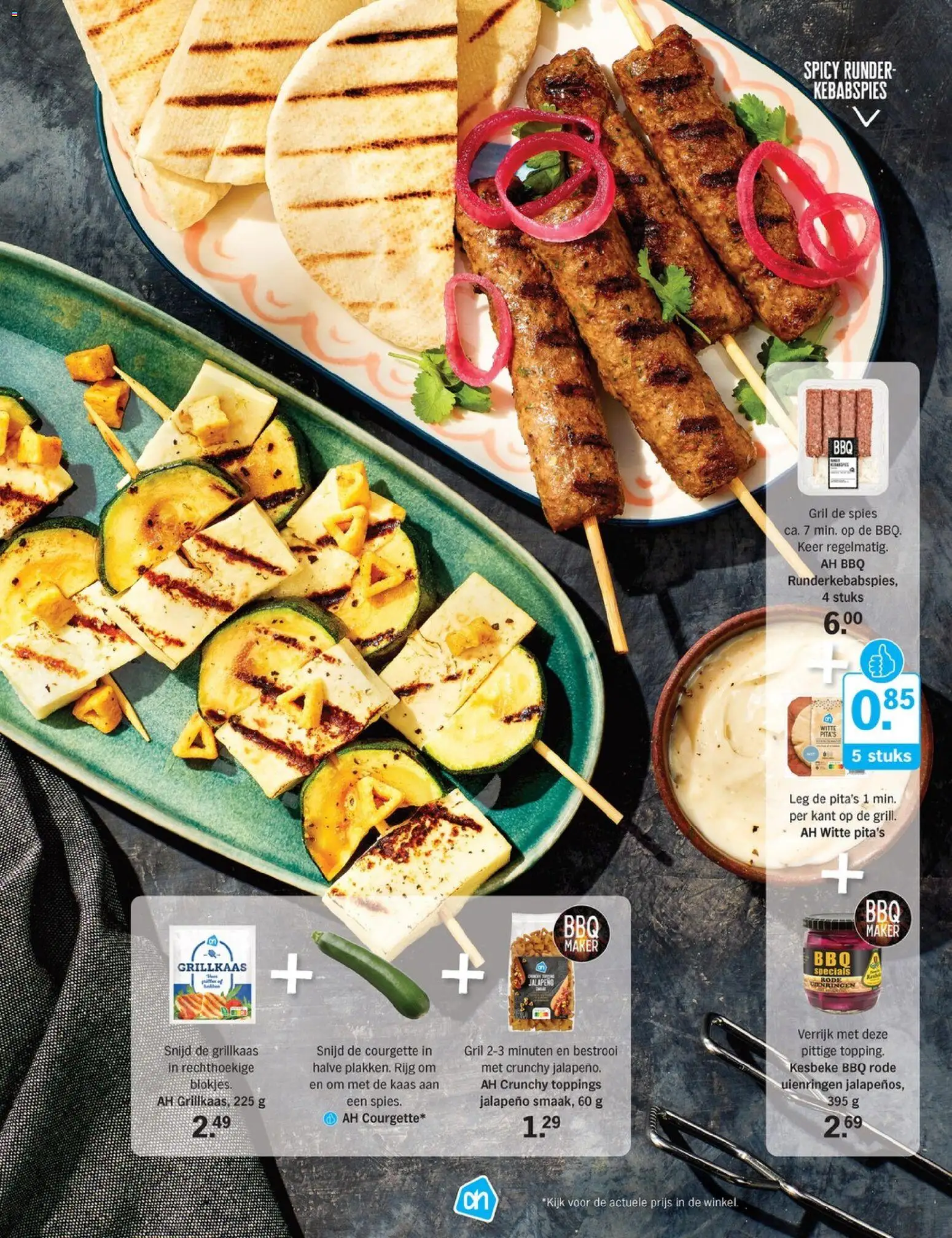 {H1} | Pagina: 57 | Producten: Kaas, Courgette, Grill, Jalapeno