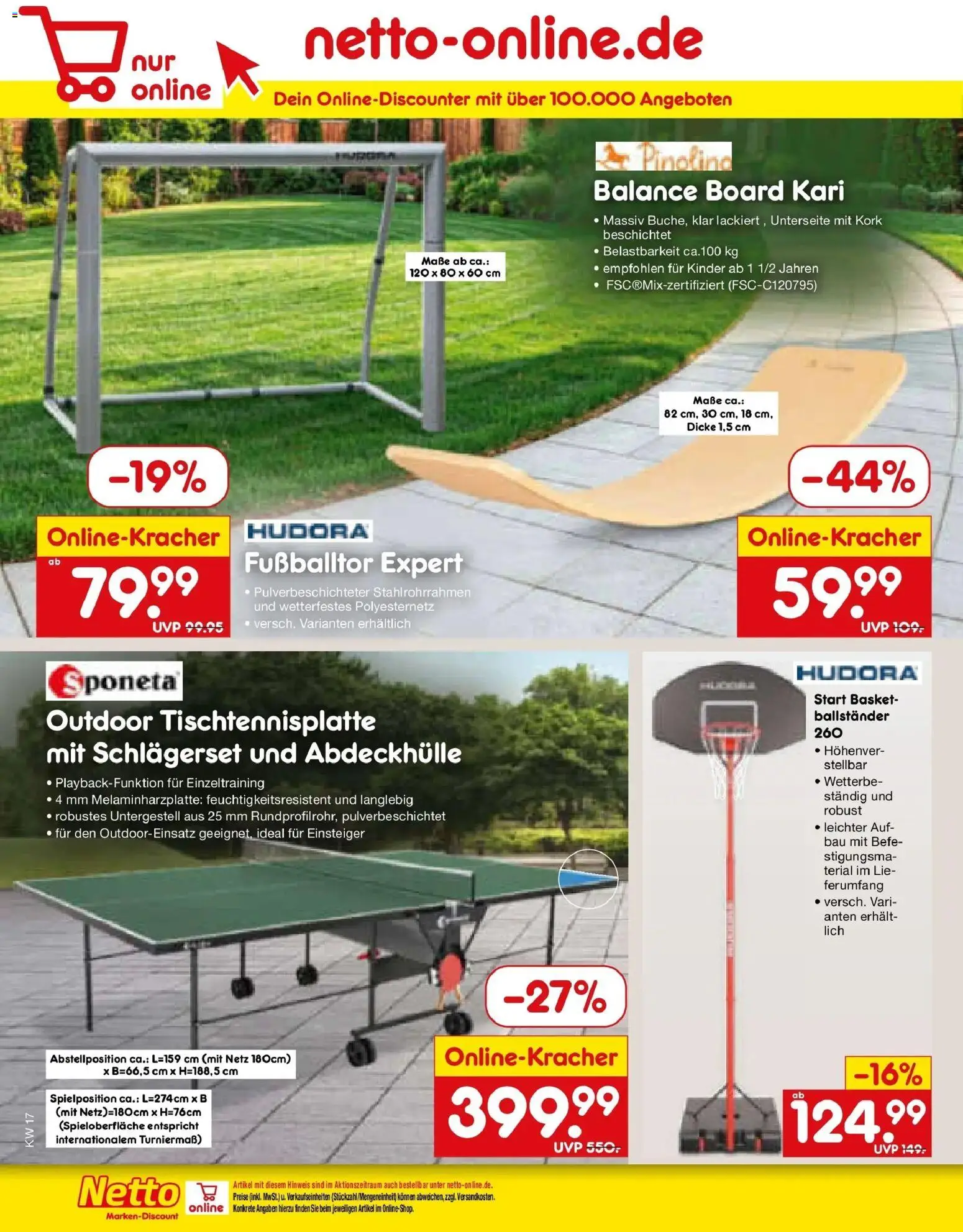 Netto Marken-Discount Prospekt München	 – gültig ab 20.04.2026 | Seite: 44 | Produkte: Balance Board