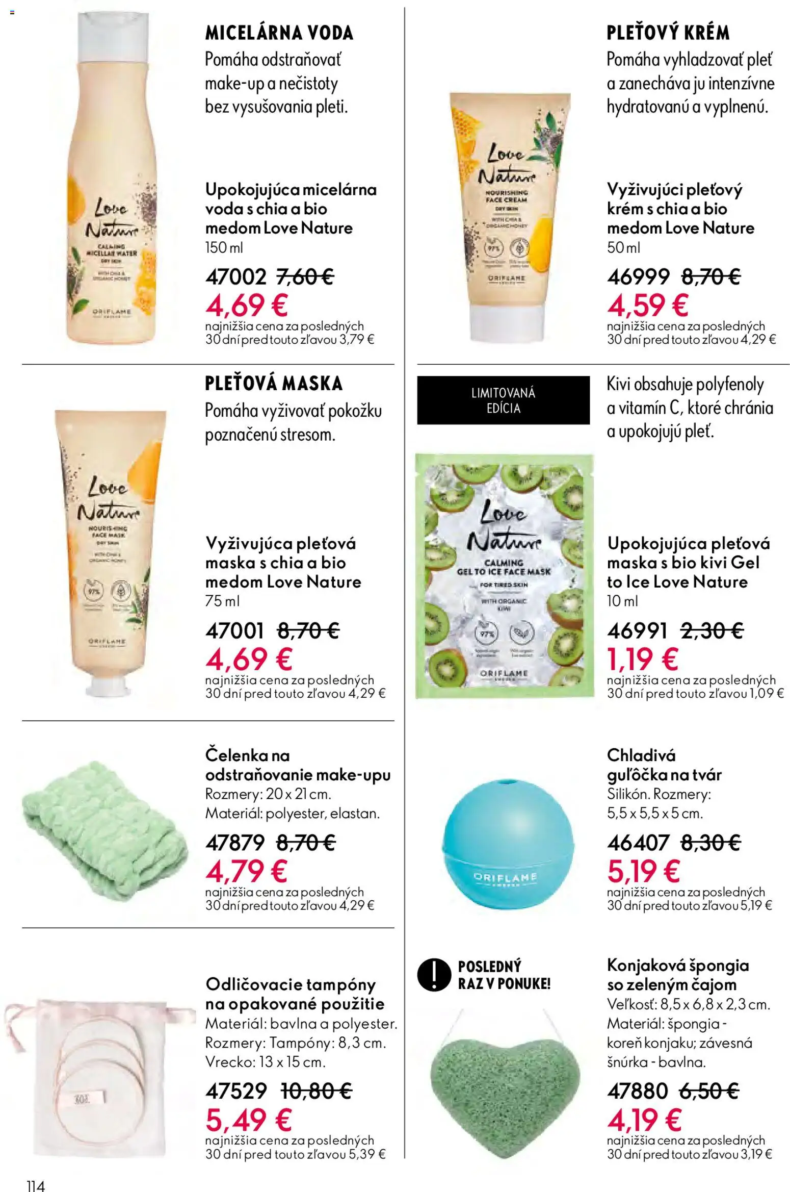 Nové Oriflame akcie – leták je platný od 06.05.2026 | Strana: 114 | Produkty: Maska, Krém, Voda