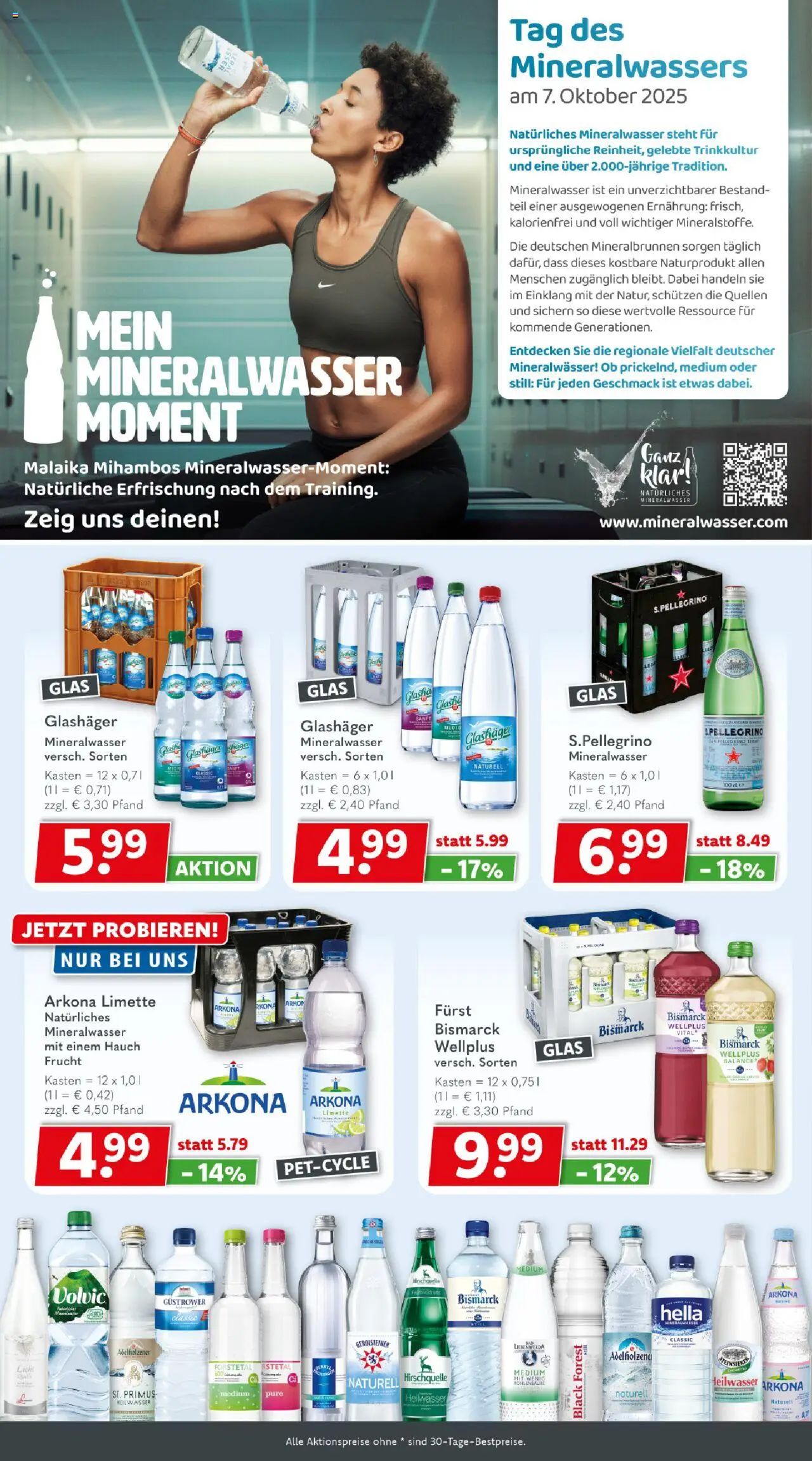 Getränkeland Prospekt 	 – gültig ab 29.09.2025 | Seite: 6 | Produkte: Mineralwasser, Hella, Volvic, Gerolsteiner