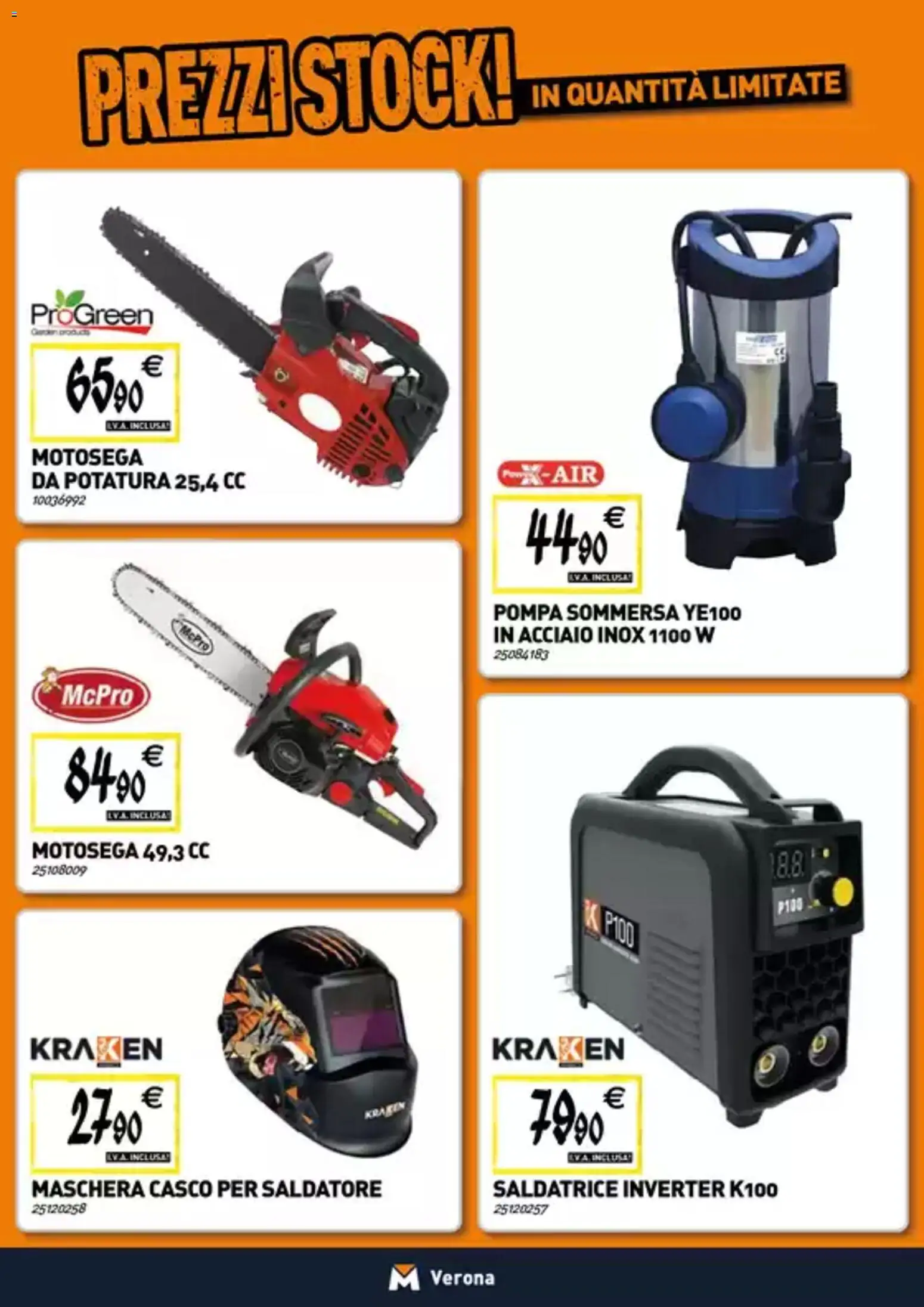 Volantino TECNOMAT del 22.01.2026 | Pagina: 19 | Prodotti: Maschera, Motosega, Saldatrice