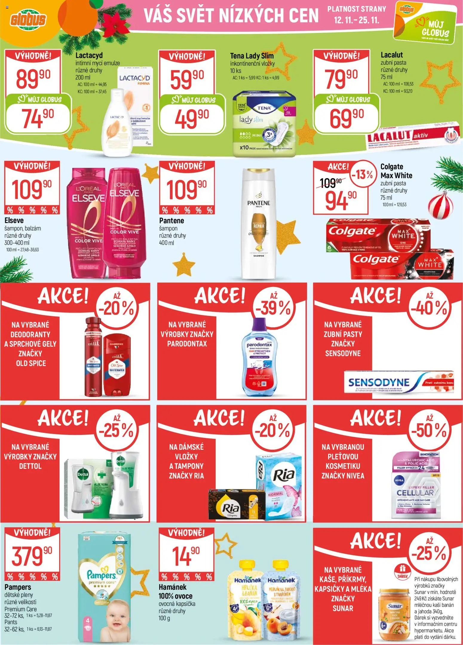 Globus leták - Trmice od 12.11.2025 | Strana: 33 | Produkty: Myš, Dětské pleny, Aloe vera, Old Spice
