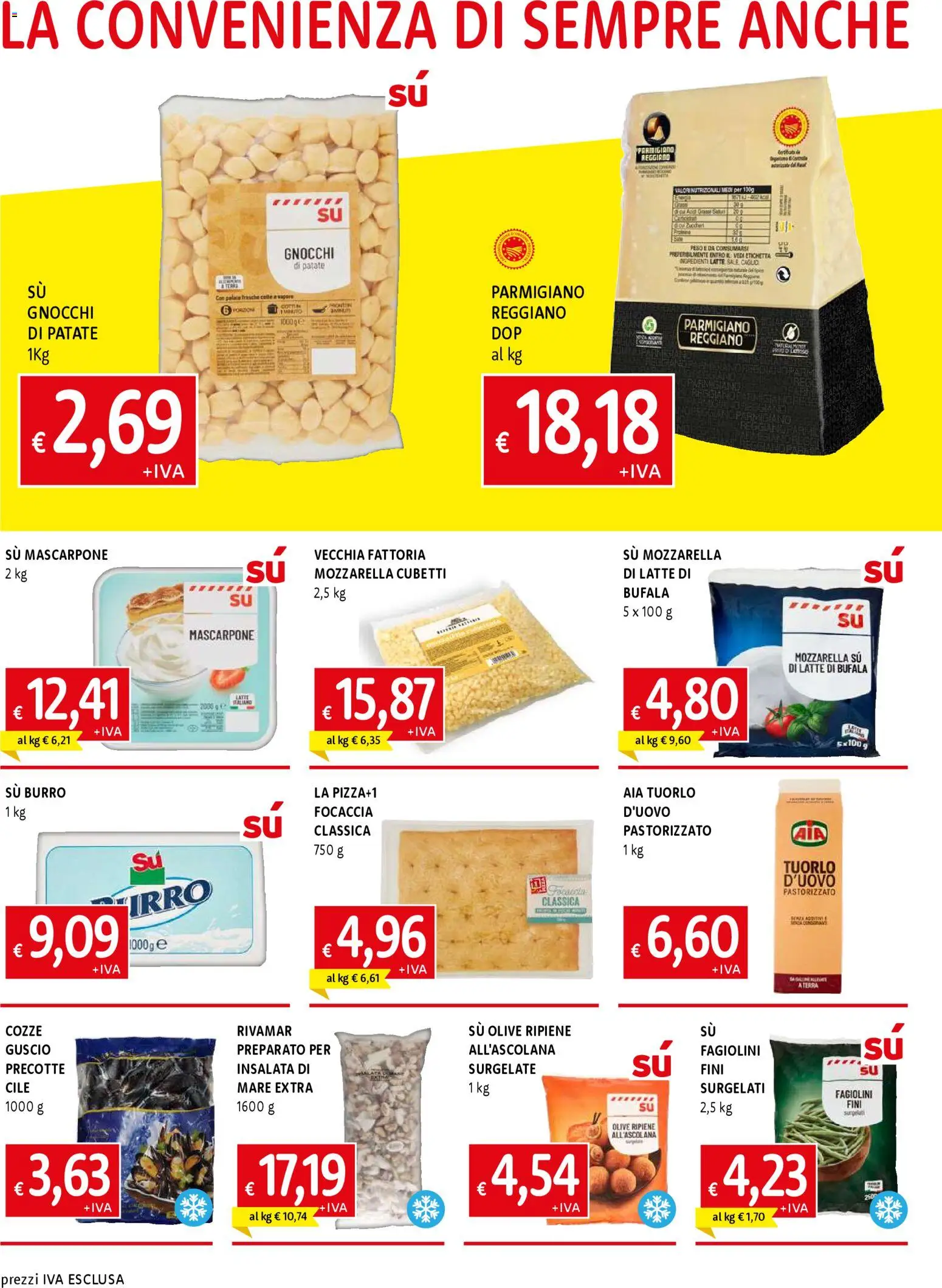 Volantino Galassia del 13.11.2025 | Pagina: 2 | Prodotti: Focaccia, Insalata, Latte, Fagiolini