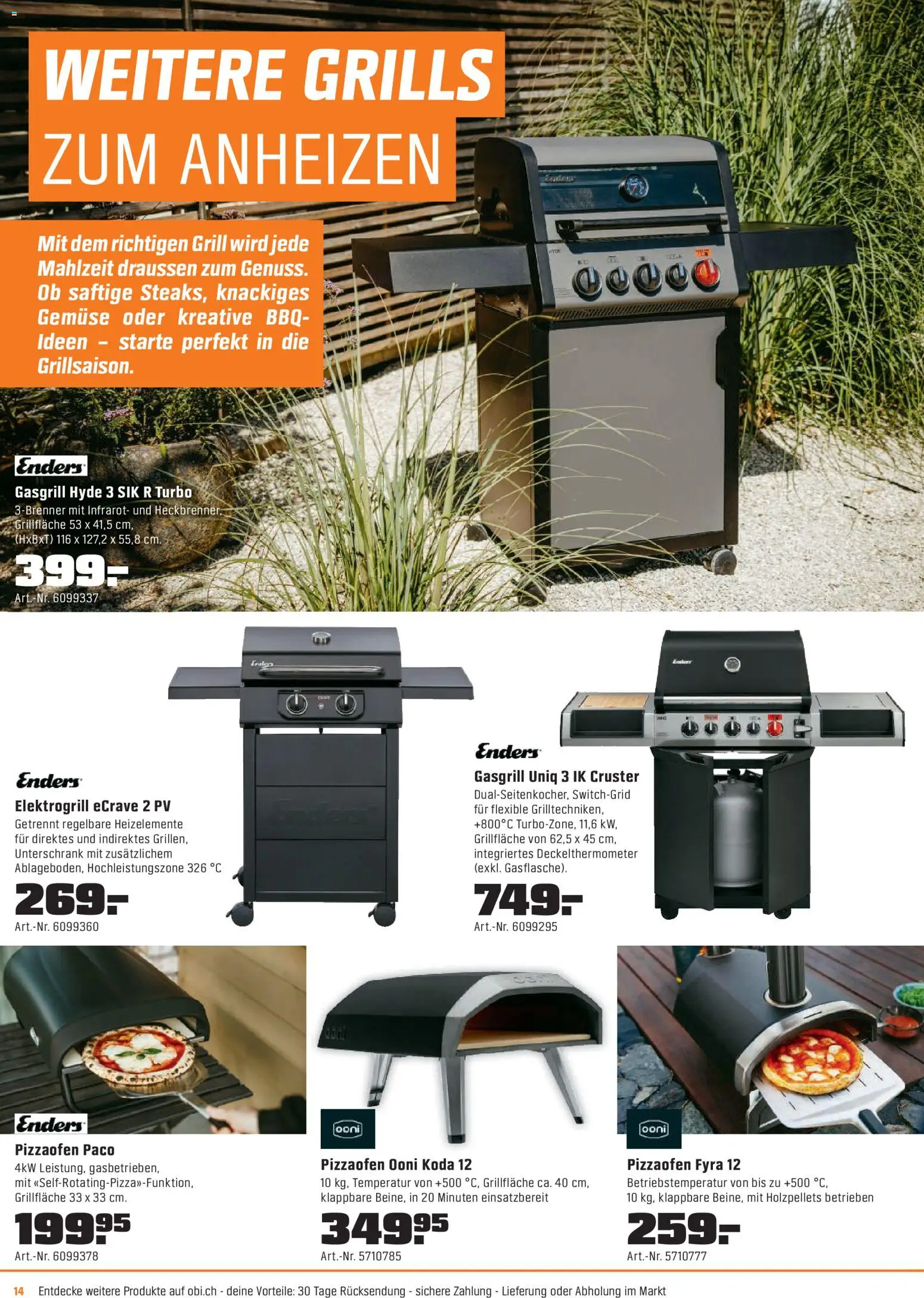 OBI - ALLES MACHBAR MIT OBI – gültig ab 07.04.2026 | Seite: 14 | Produkte: Unterschrank, Gemüse, Grill