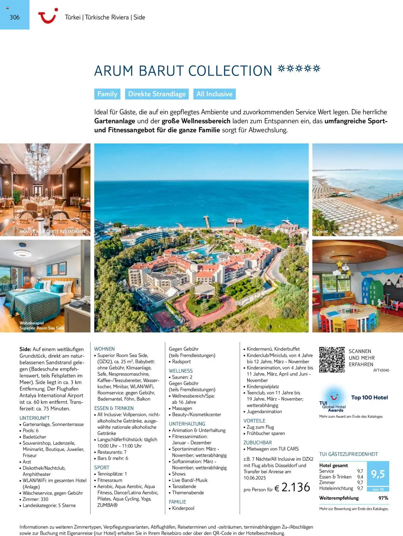Aida - Südeuropa & Nordafrika 2025/26 – gültig ab 01.01.2025 | Seite: 306 | Produkte: Top, Babybett, Wasser, Uhr