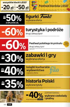 Pogląd oferty "Empik promocje" - ważna od 08.04.2026 | Strona: 102 | Produkty: Czekolady, Praliny, Książki, Gry