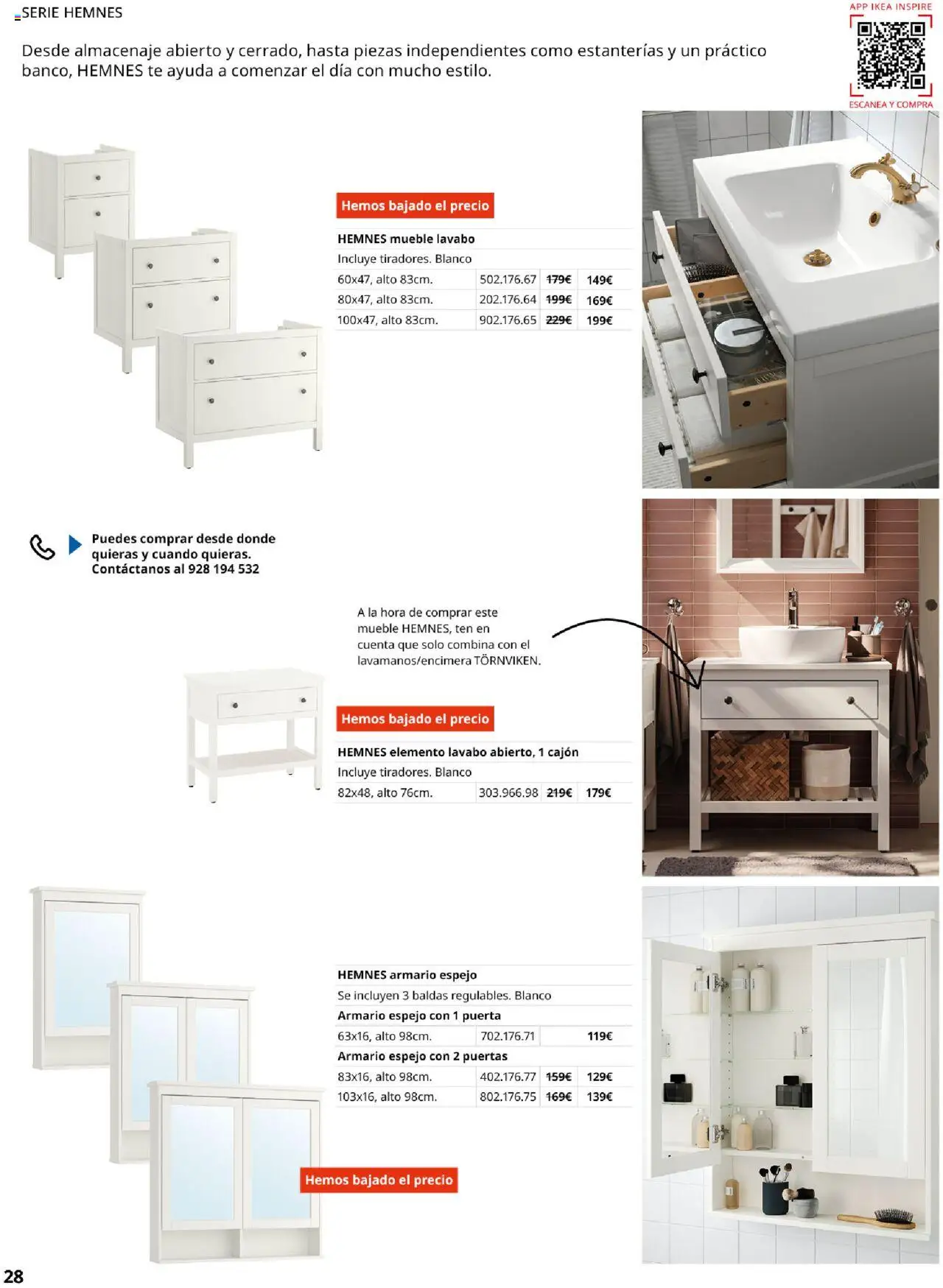 Catálogo IKEA Baňos │ válido desde el 04.02.2025 | Página: 28 | Productos: Té, Almacenaje, Armario, Espejo