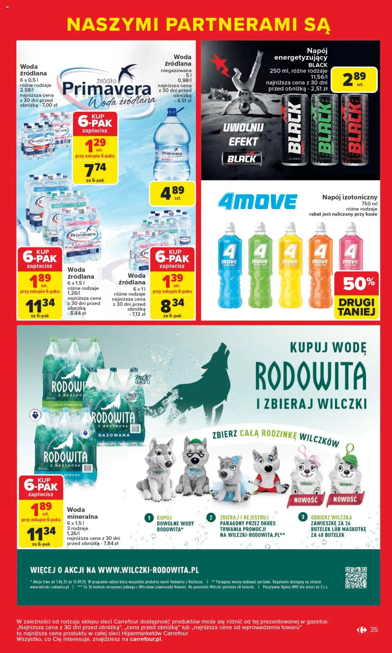 Carrefour Gazetka - Markowe okazje czekają od 09.06.2025 | Strona: 35 | Produkty: Woda źródlana, Woda