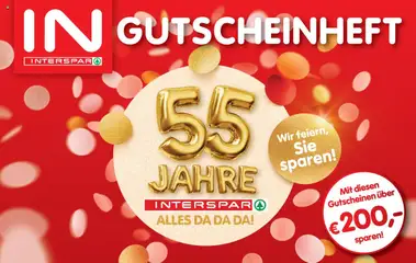 Vorschau von dem Prospekt - Interspar - Gutscheinheft 55 Jahre  gültig ab 31.07.2025