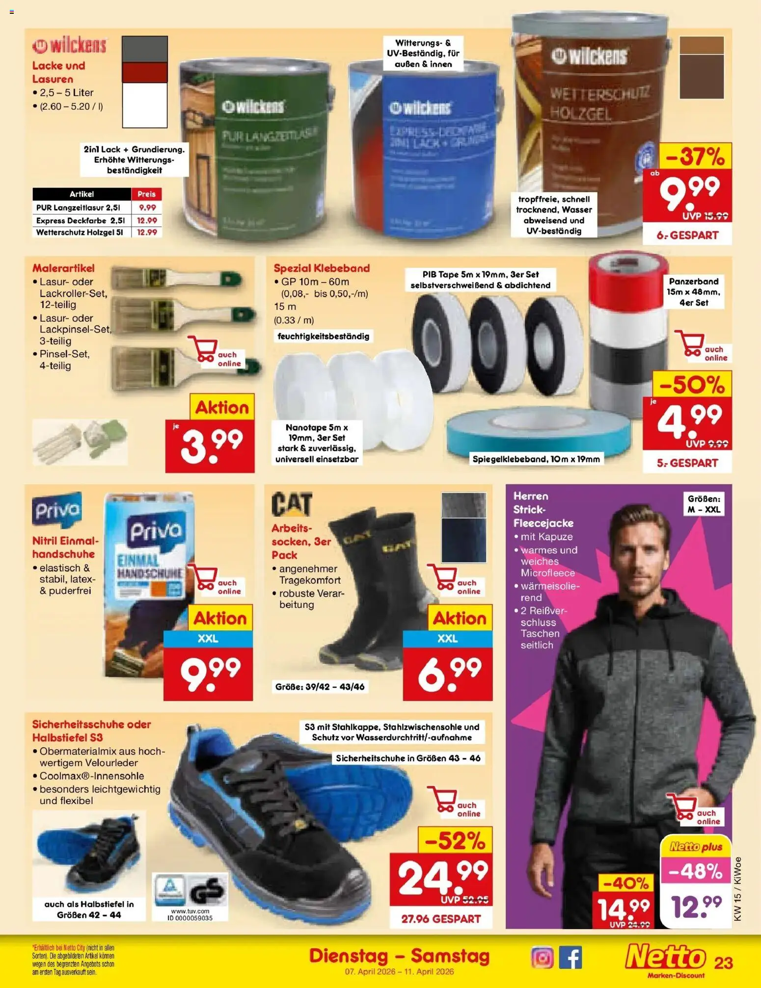 Netto Marken-Discount Prospekt Oberhaid	 – gültig ab 05.04.2026 | Seite: 33 | Produkte: Wasser, Handschuhe