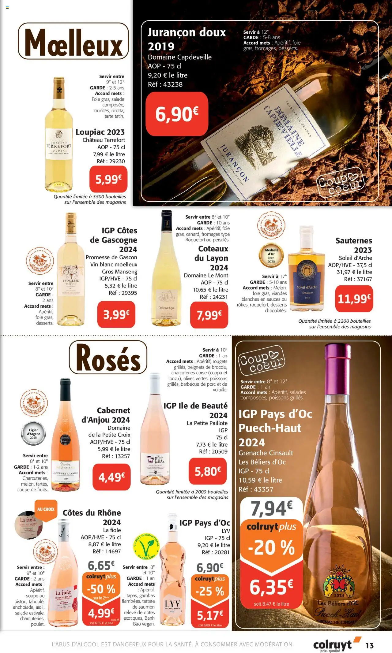  | Page: 13 | Produits: Soupe, Olives, Vin, Saumon