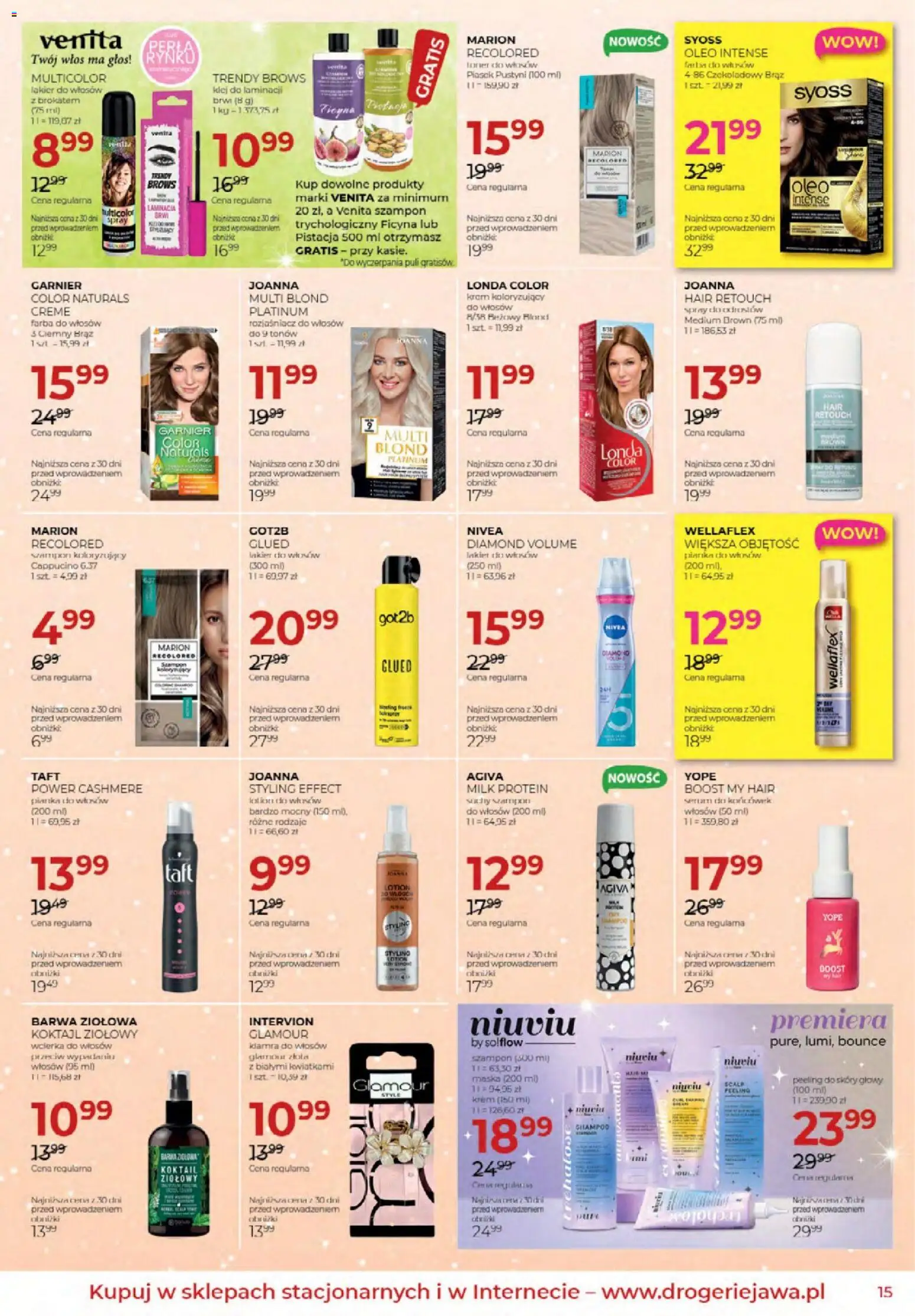 Jawa Gazetka od 04.12.2025 | Strona: 15 | Produkty: Farba do włosów, Toner, Szampon, Peeling