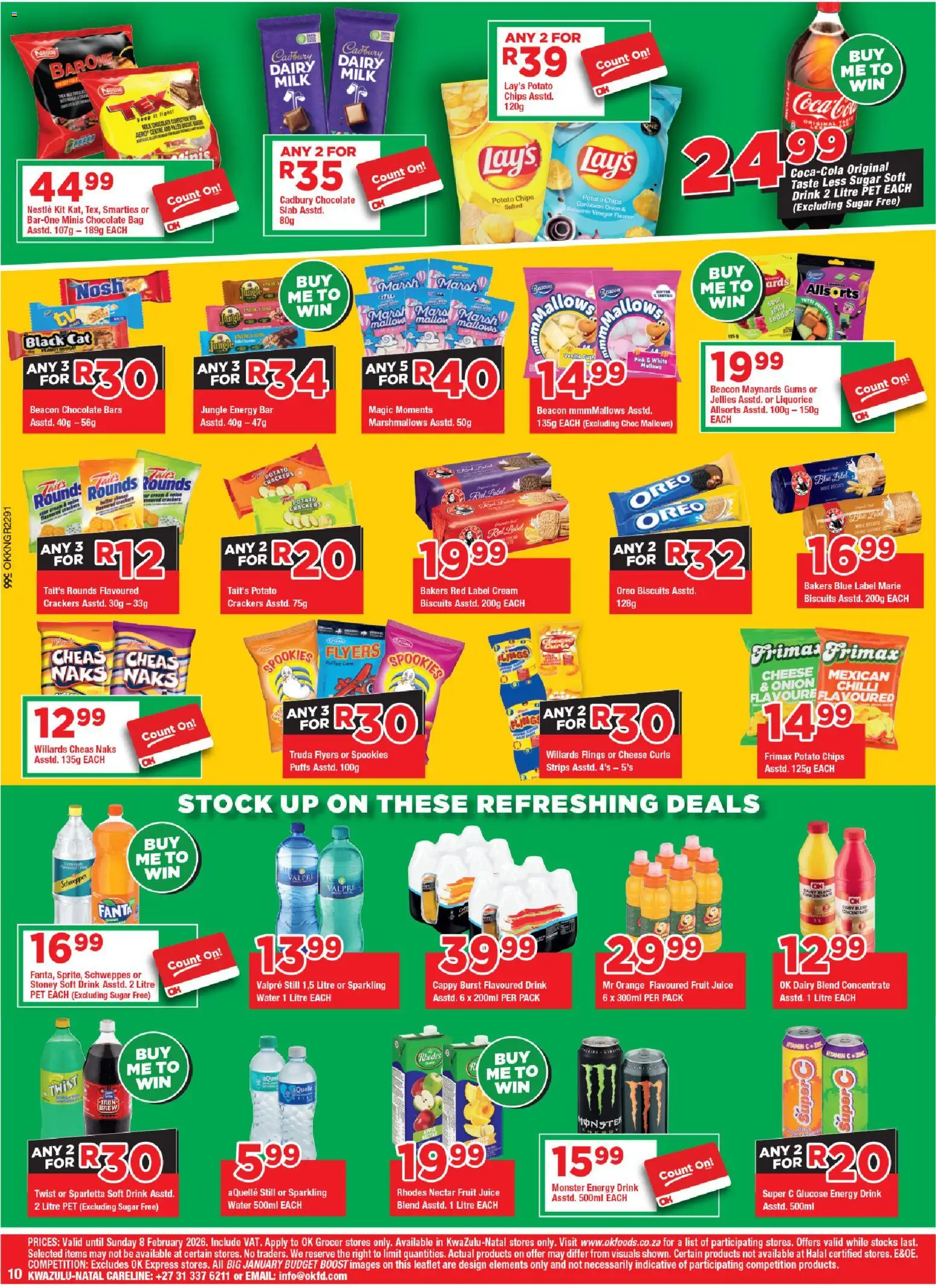New OK Foods catalogue – valid from 21.01.2026 | Page: 10 | Products: Bag, Biscuits, Stock, Fruit