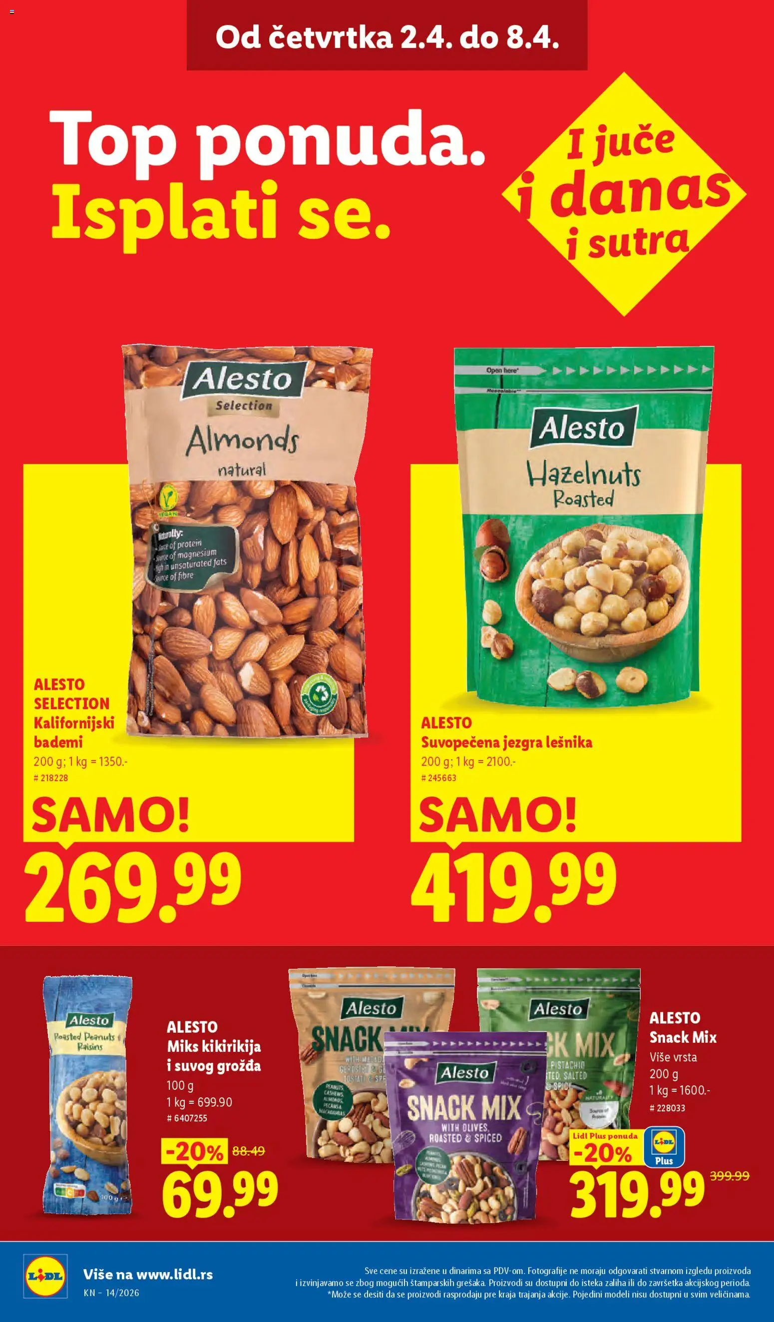 Lidl katalog - važi od 02.04.2026 | Strana: 28 | Proizvode: Protein