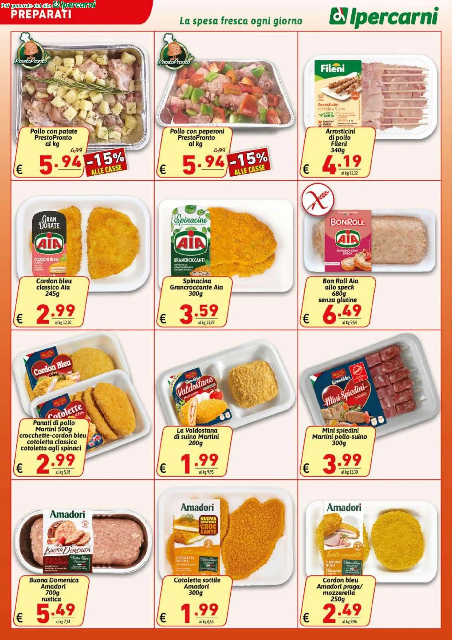 Volantino Ipercarni del 07.04.2026 | Pagina: 4 | Prodotti: Speck, Patate, Suino, Spinaci