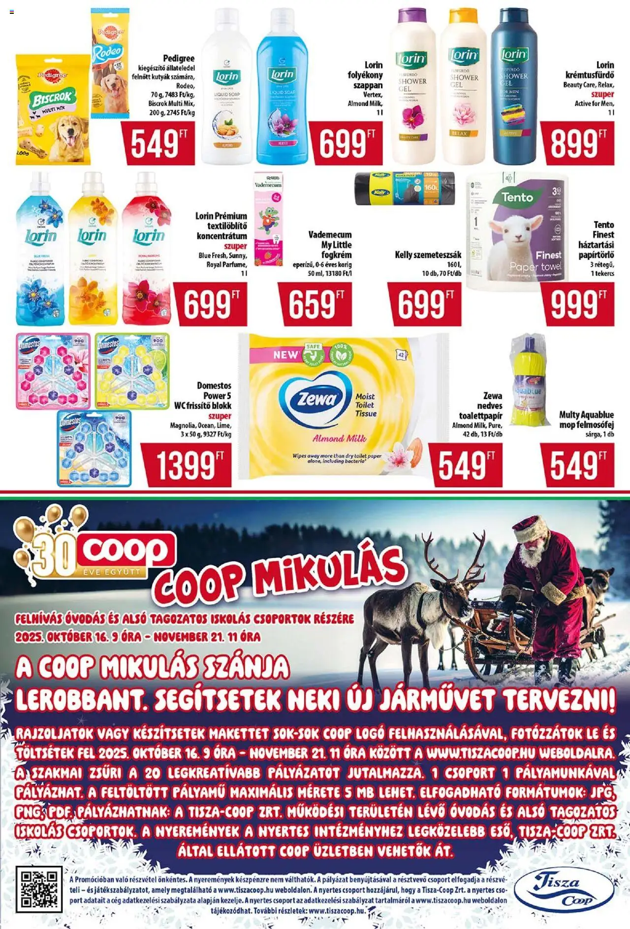 COOP akciós ujság - amely érvényes a következő dátumtól: 24.10.2025 | Oldal: 11 | Termékek: Szemeteszsák, Felmosófej, Szappan, Fogkrém